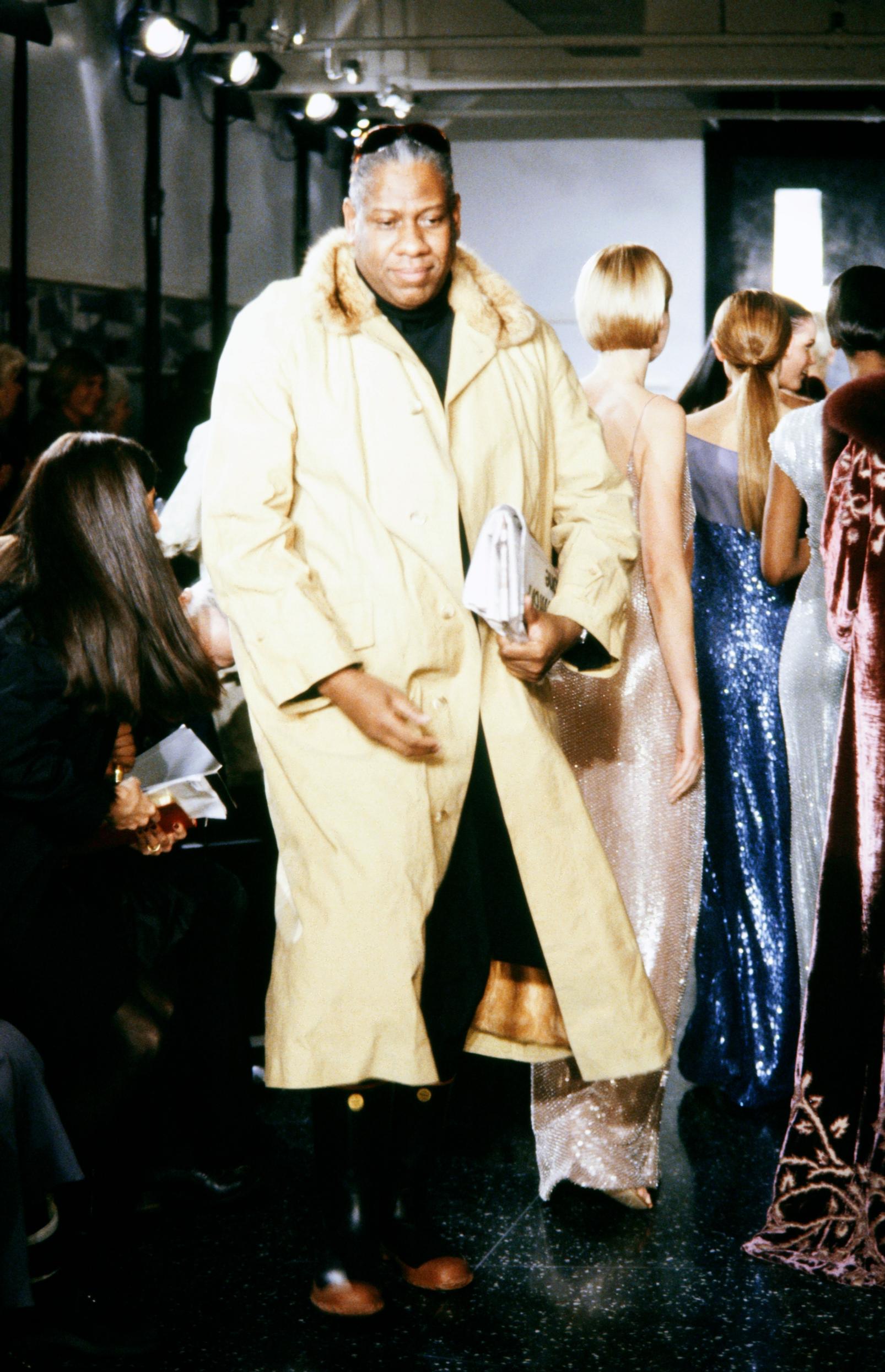 André oli tuttu näky muotiviikkojen näytösten eturivissä.