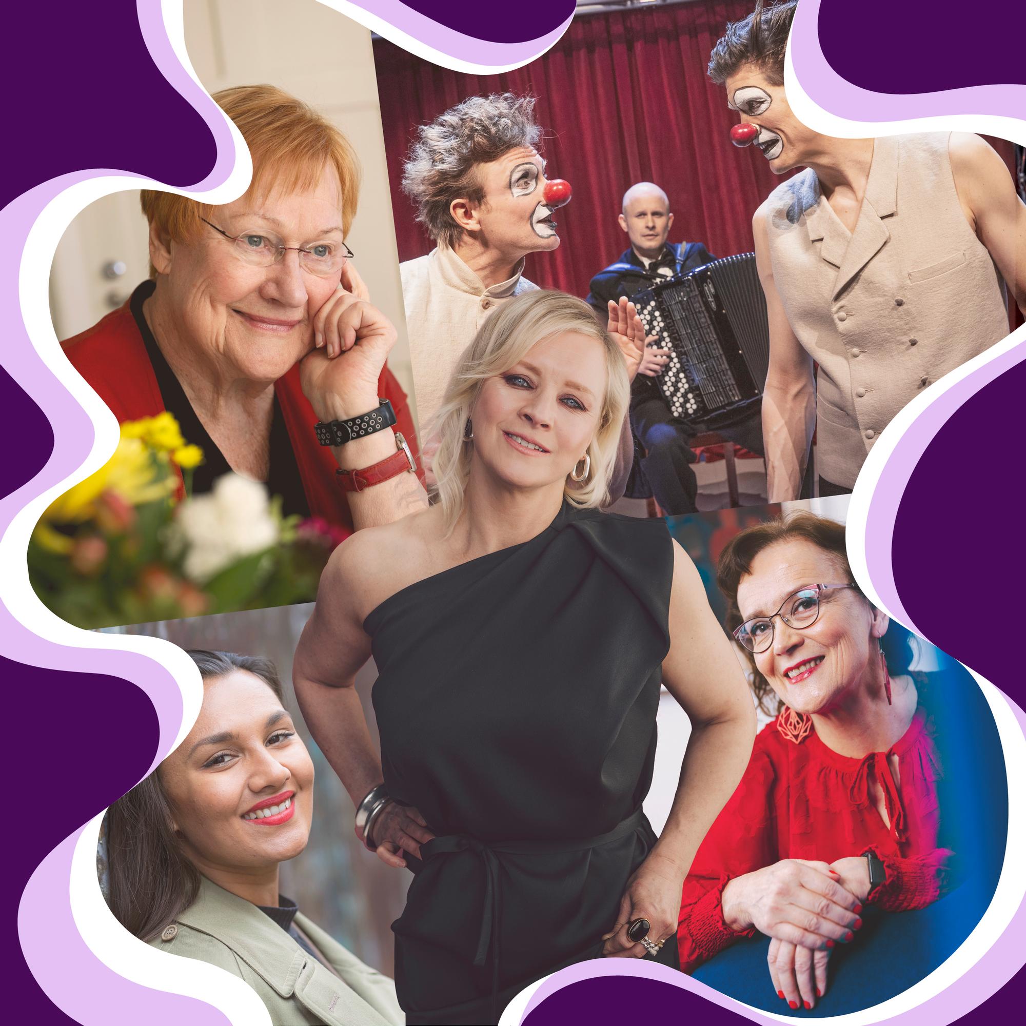 Tule mukaan Eevan iltaan - mukana muun muassa Tarja Halonen, Jonna Tervomaa, Hannu-Pekka Björkman ja Red Nose Company