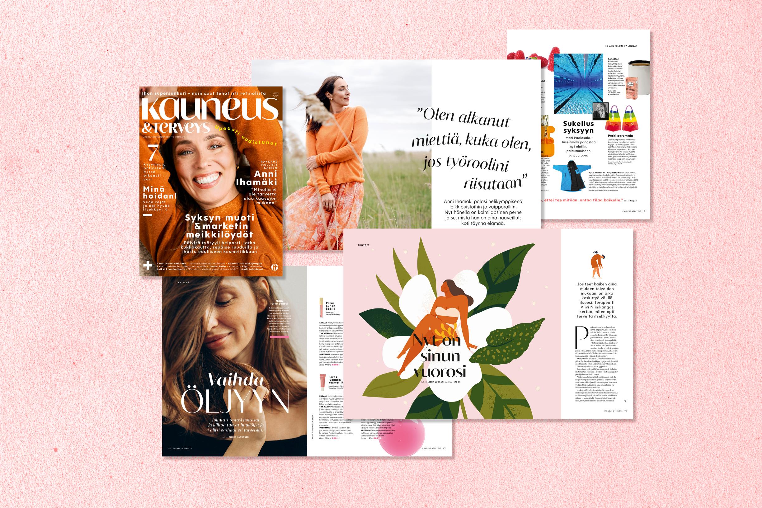 Kauneus ja Terveys uudistui - lehti on nyt entistä raikkaampi, palvelevampi ja koskettavampi