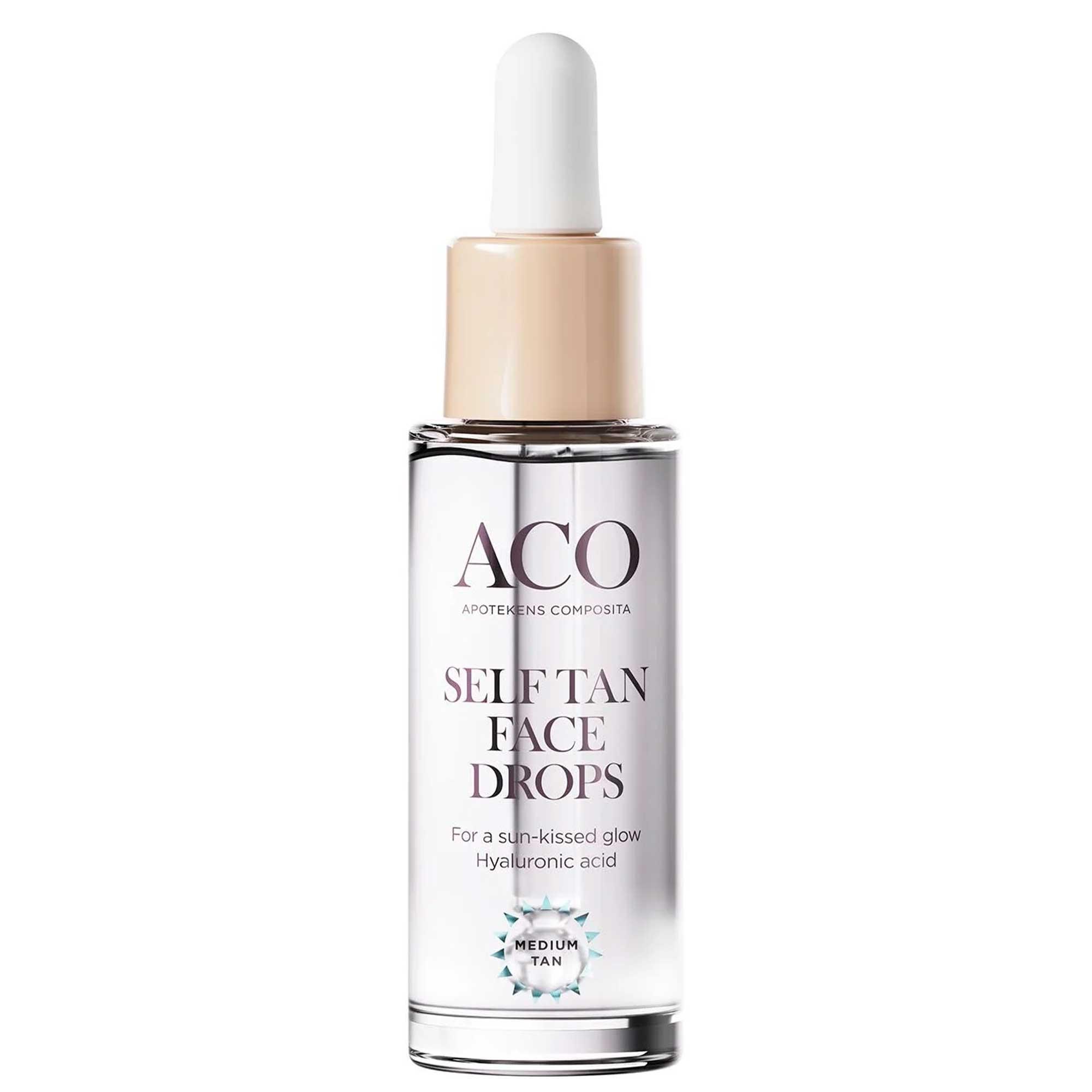 Aco Self Tan Face Drops -itseruskettavat tipat 14,30 e.