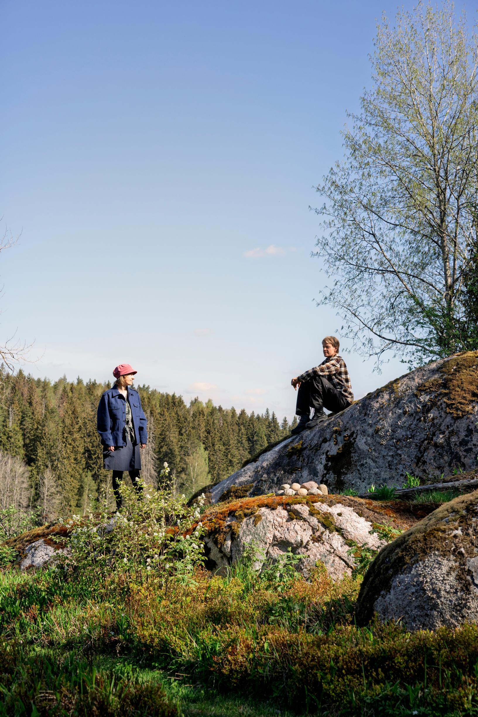 Adela ja Marko kallioilla