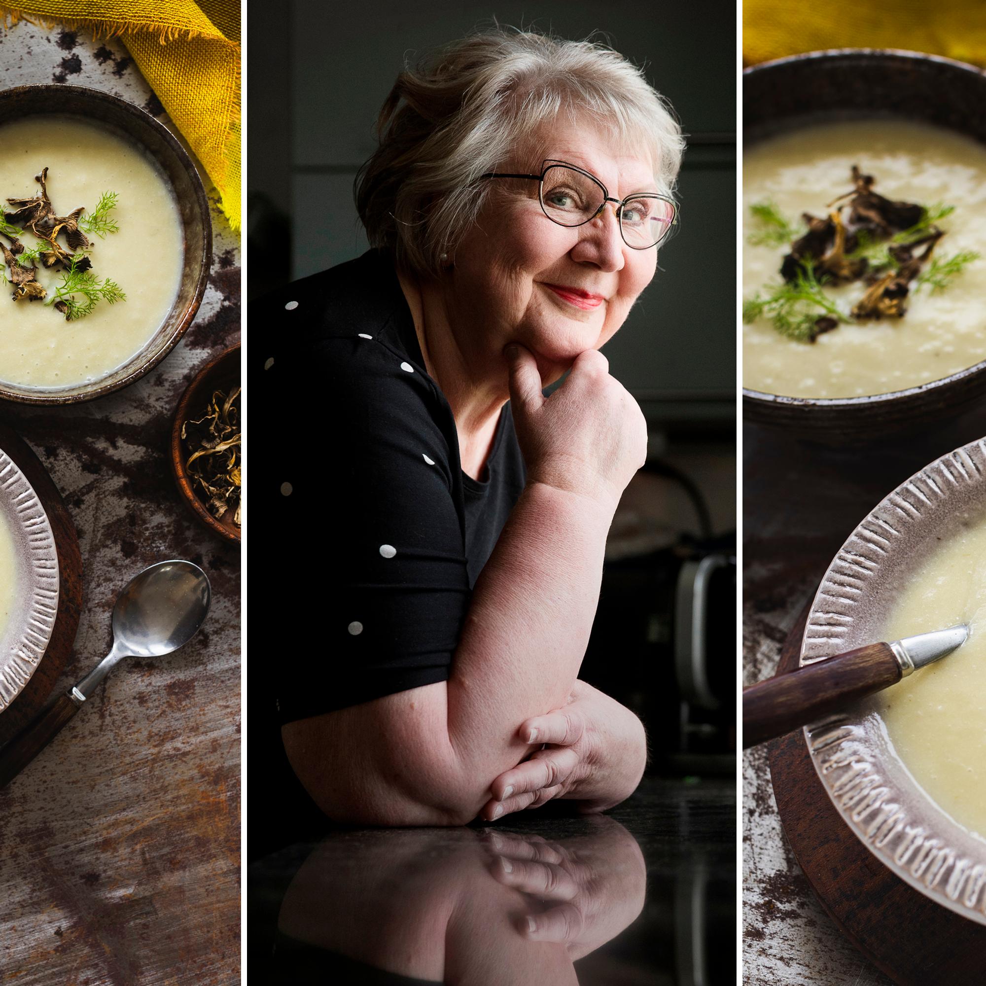 Kirjailija Anneli Kannon samettinen kasviskeitto on helppo ja edullinen syysruoka – persoonallisen maun takana on yksi herkullinen vihannes