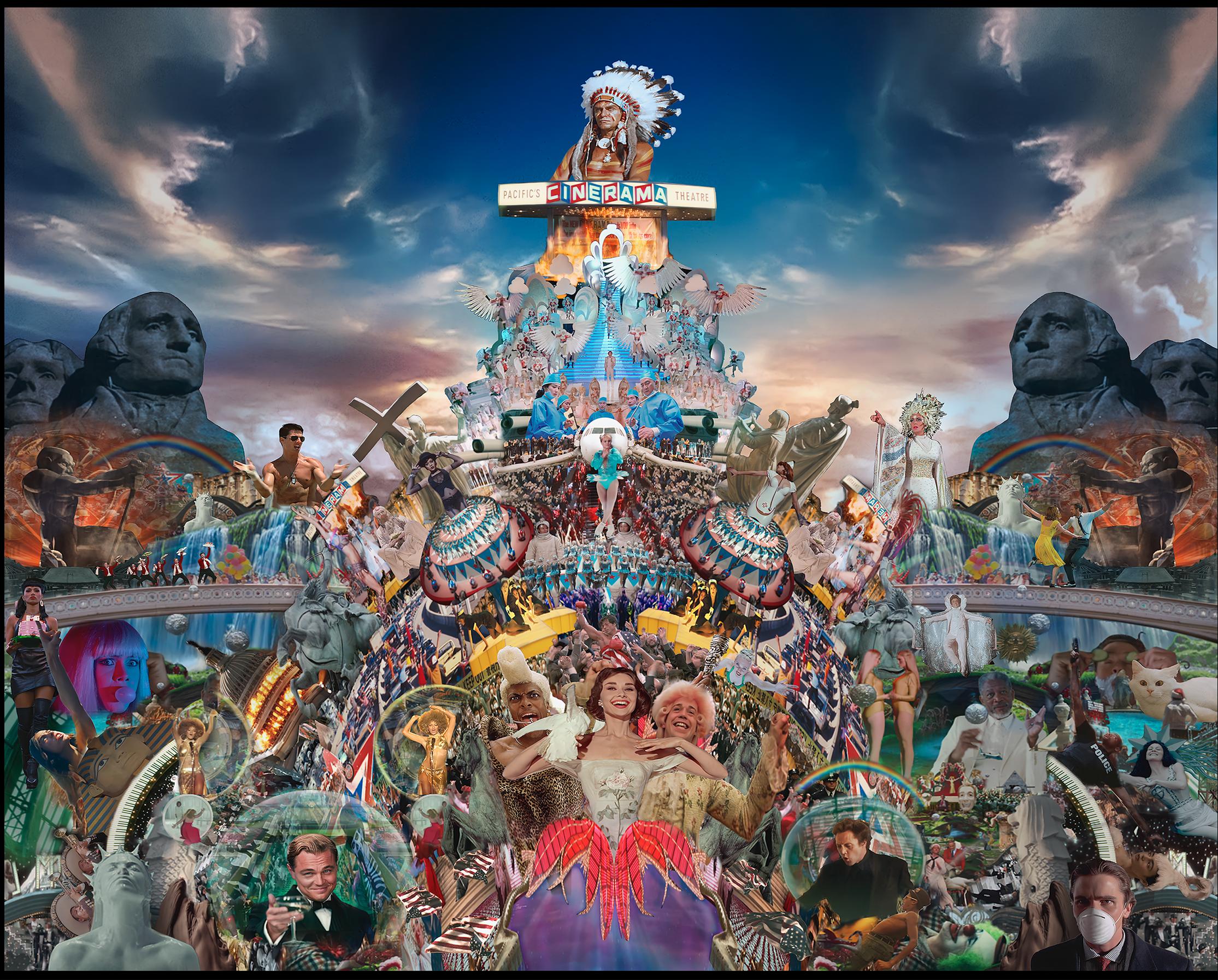 kuvaotos videosta, jossa runsaasti hahmoja