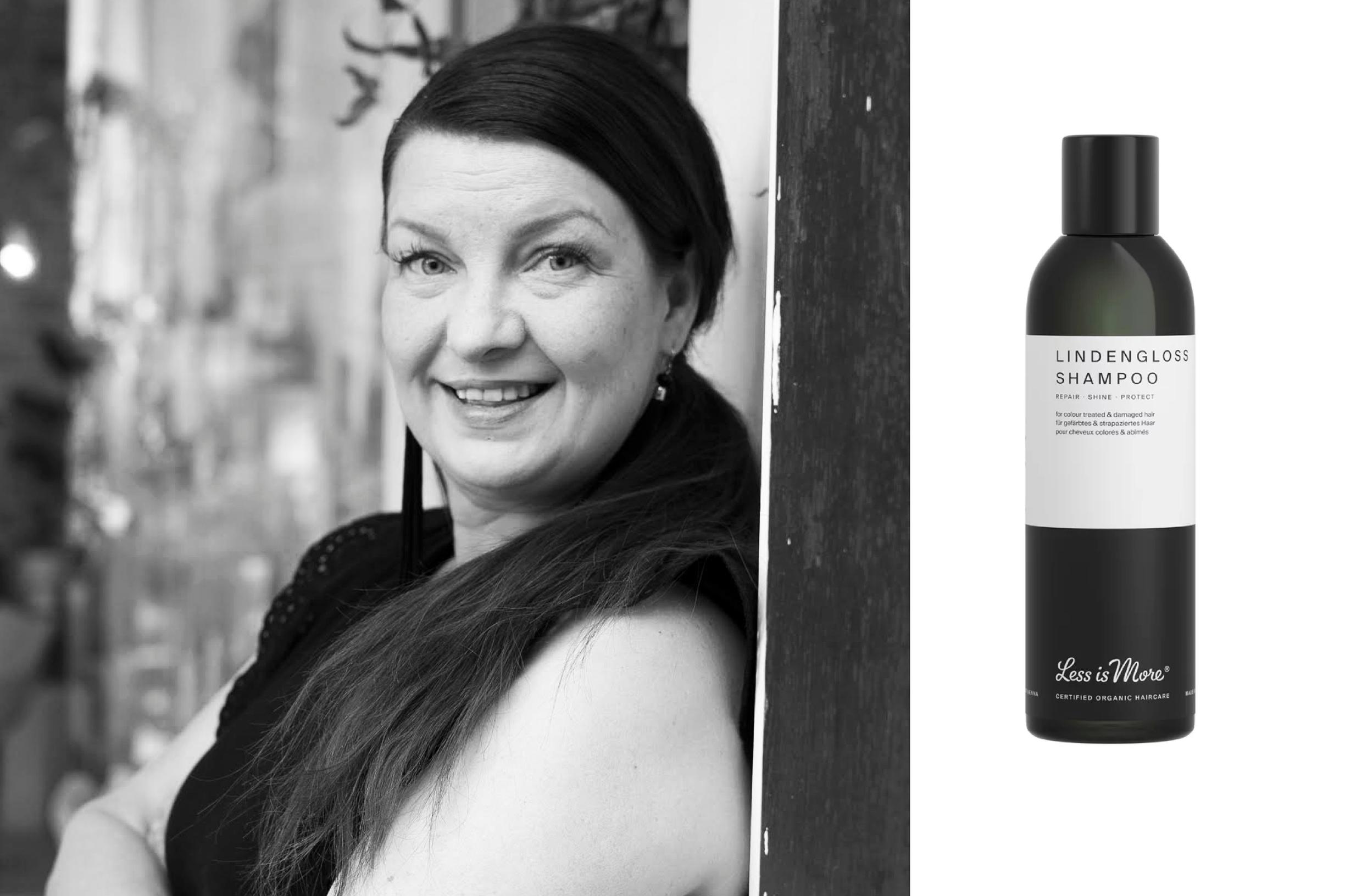 Kaisa Garcia ja Less is More Lindengloss Shampoo