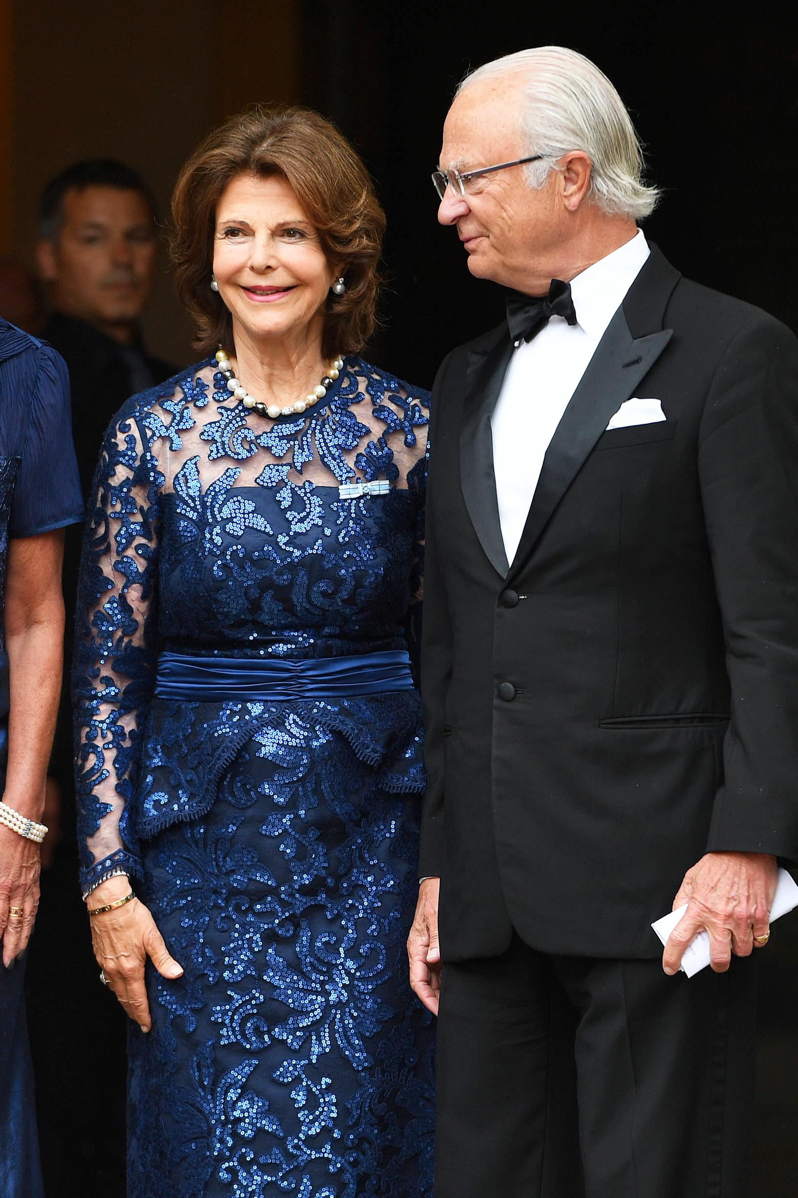 Kuningaspari osallistui yhdessä Bayreuthin musiikkijuhliin Saksassa 2017.