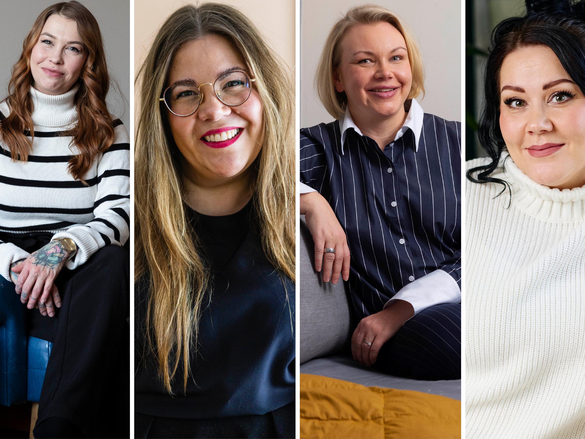 Nämä 4 naista ovat mukana Trendin mentorointiohjelmassa! Niina haluaa työn somesta, Tekla perustaa yrityksen, Tiia saada lisää töitä ja Niina löytää intohimon työttömyyden jälkeen