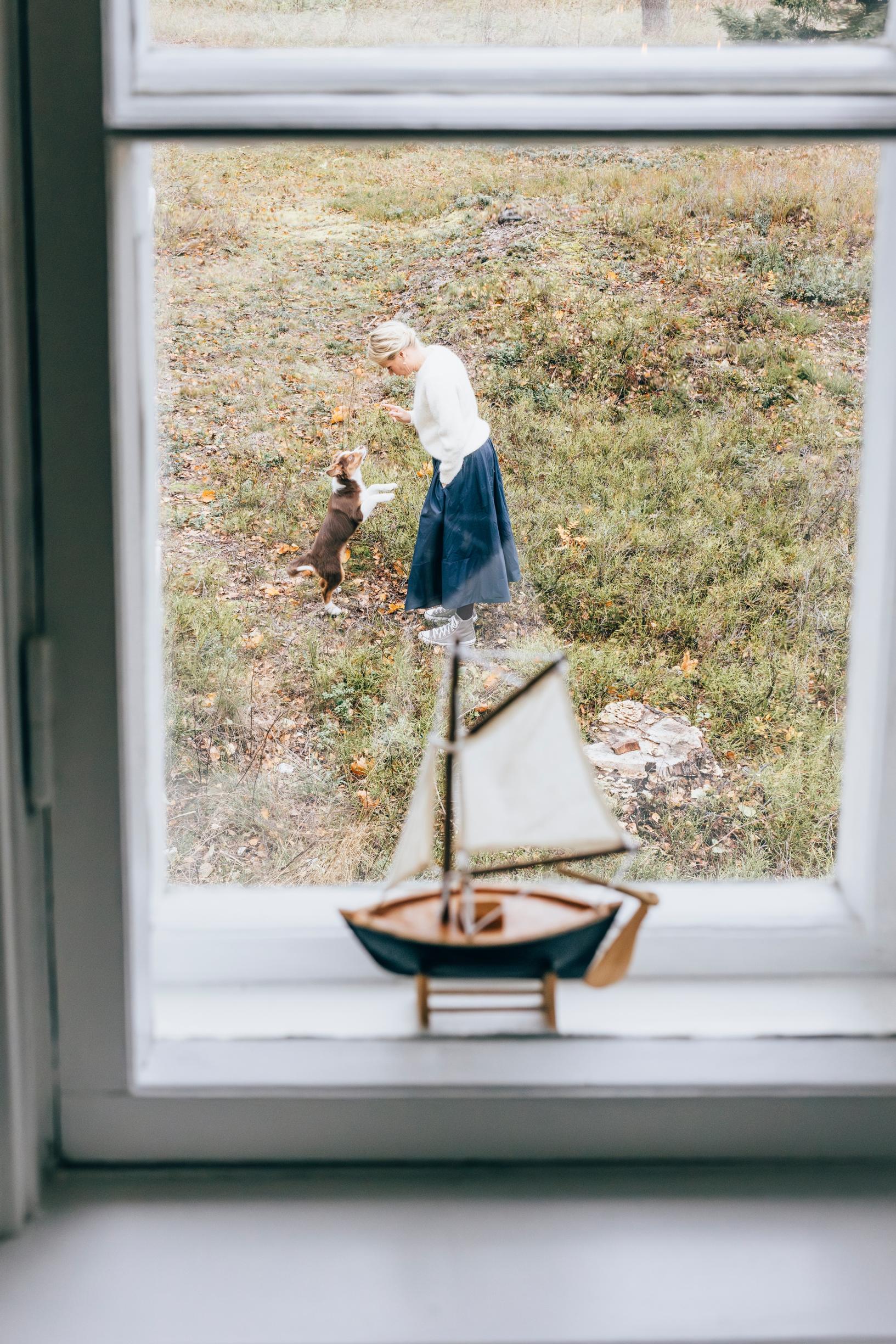 Omassa pihassa on tilaa temmeltää.