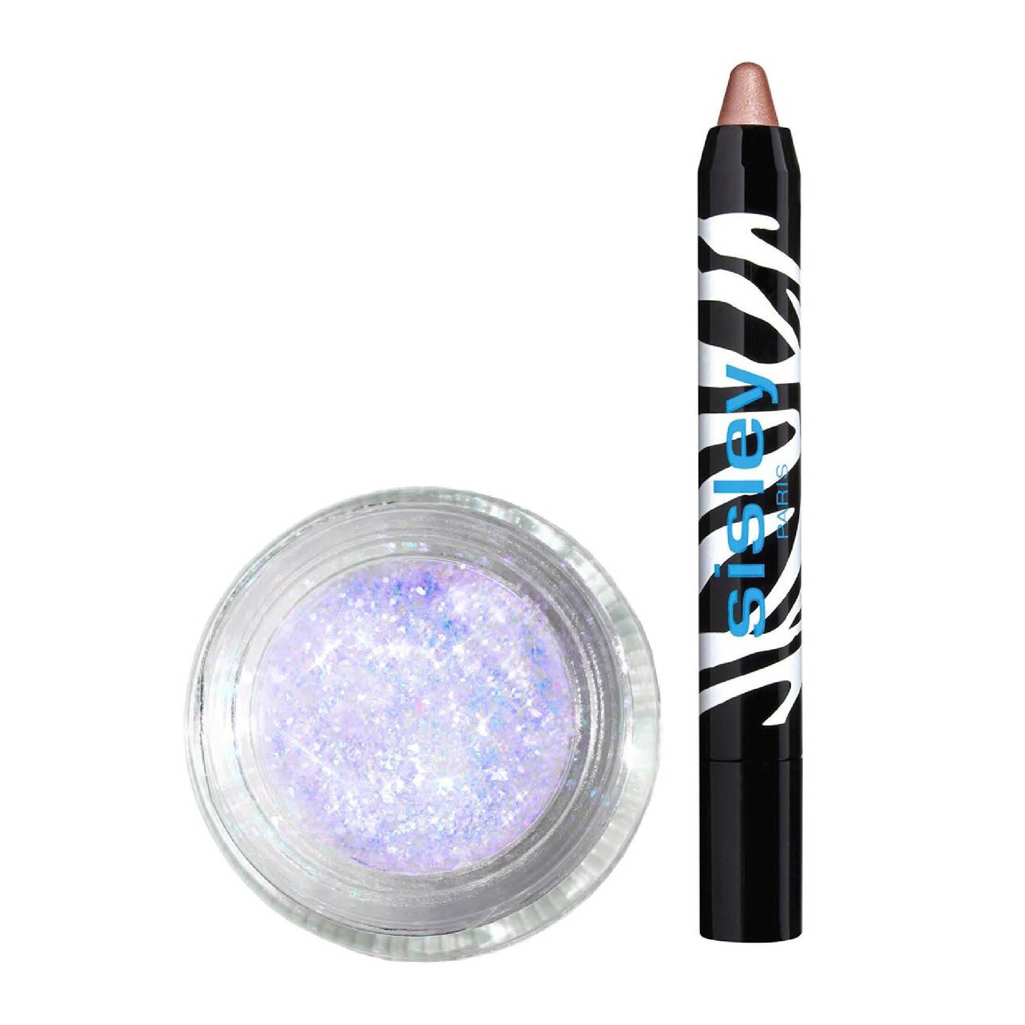 Space Paste -glitterluomiväri 21 e, LemonHead LA. Phyto Eye Twist - luomivärikynä 50 e, Sisley.