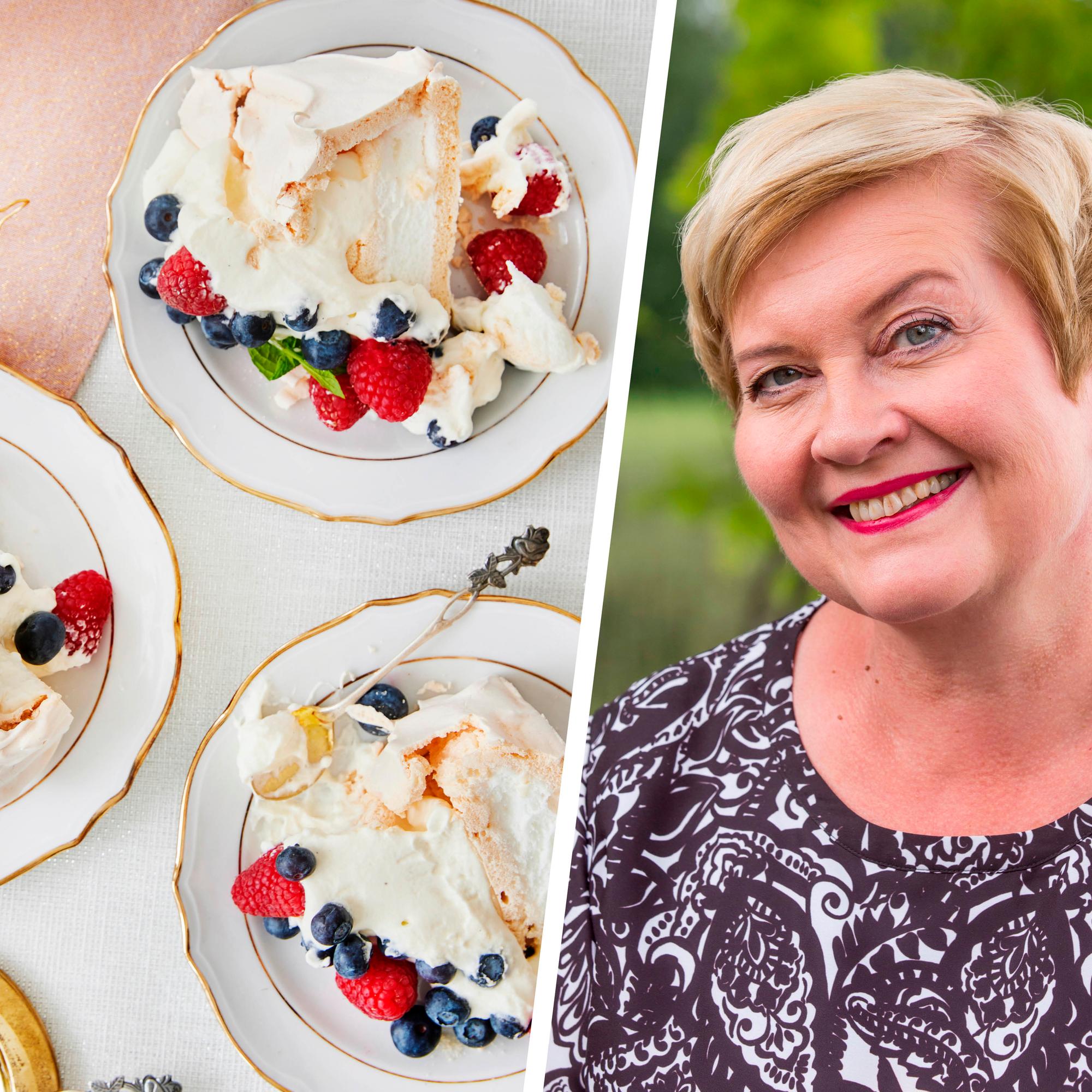 Kun Anu Vehviläinen maistoi ensimmäisen kerran pavlovaa, hän tajusi löytäneensä lempijärkiruokansa: ”Juhlistan sillä tärkeitä hetkiä”