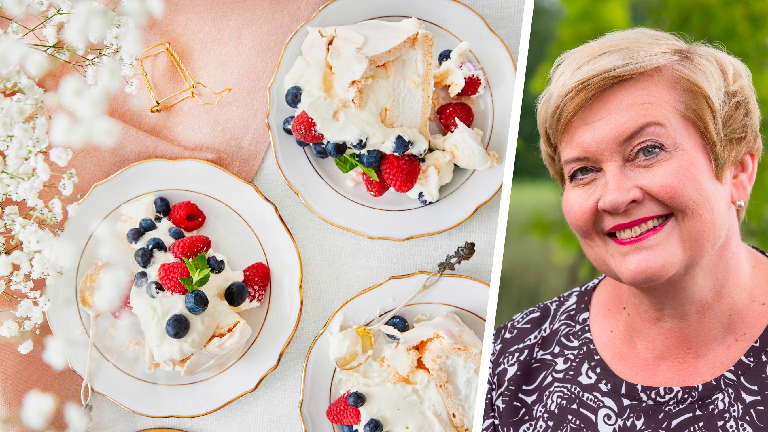 Kun Anu Vehviläinen maistoi ensimmäisen kerran pavlovaa, hän tajusi löytäneensä lempijärkiruokansa: ”Juhlistan sillä tärkeitä hetkiä”