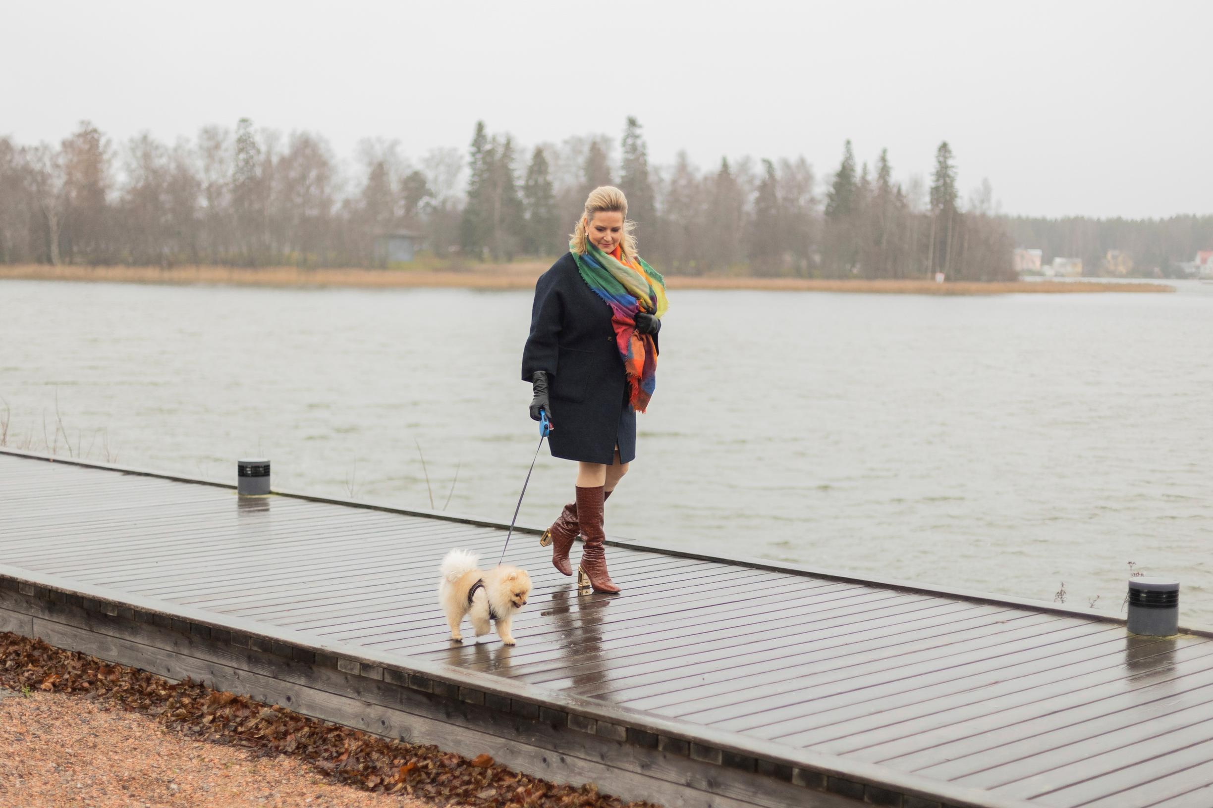 ”Nalle-koira tuli meille vuosi sitten talvella. Siitä on ollut paljon iloa korona-aikaan”, Camilla Nylund kertoo.