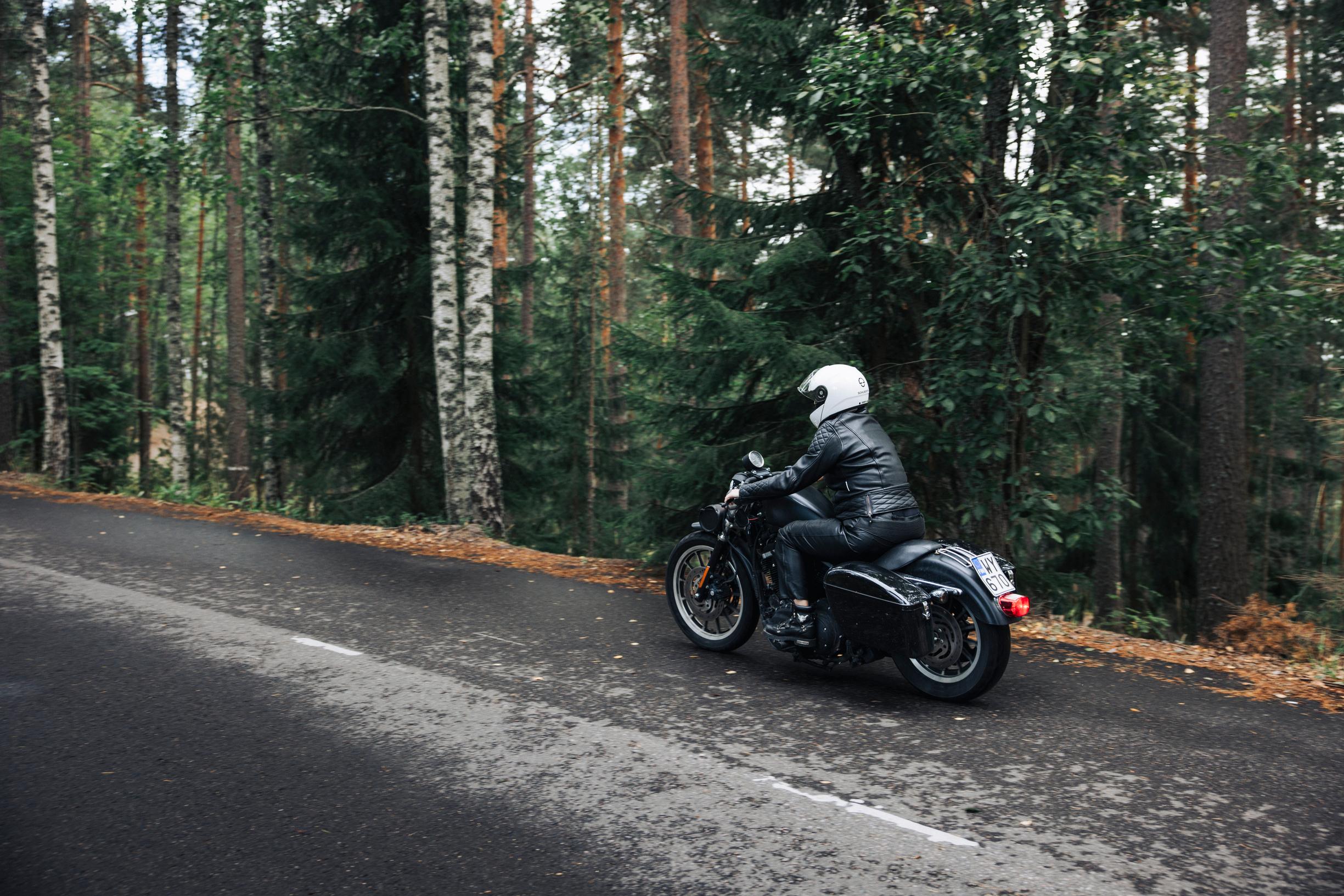 Minnan nykyinen moottoripyörä on hänen toinen Harley Davidsoninsa.