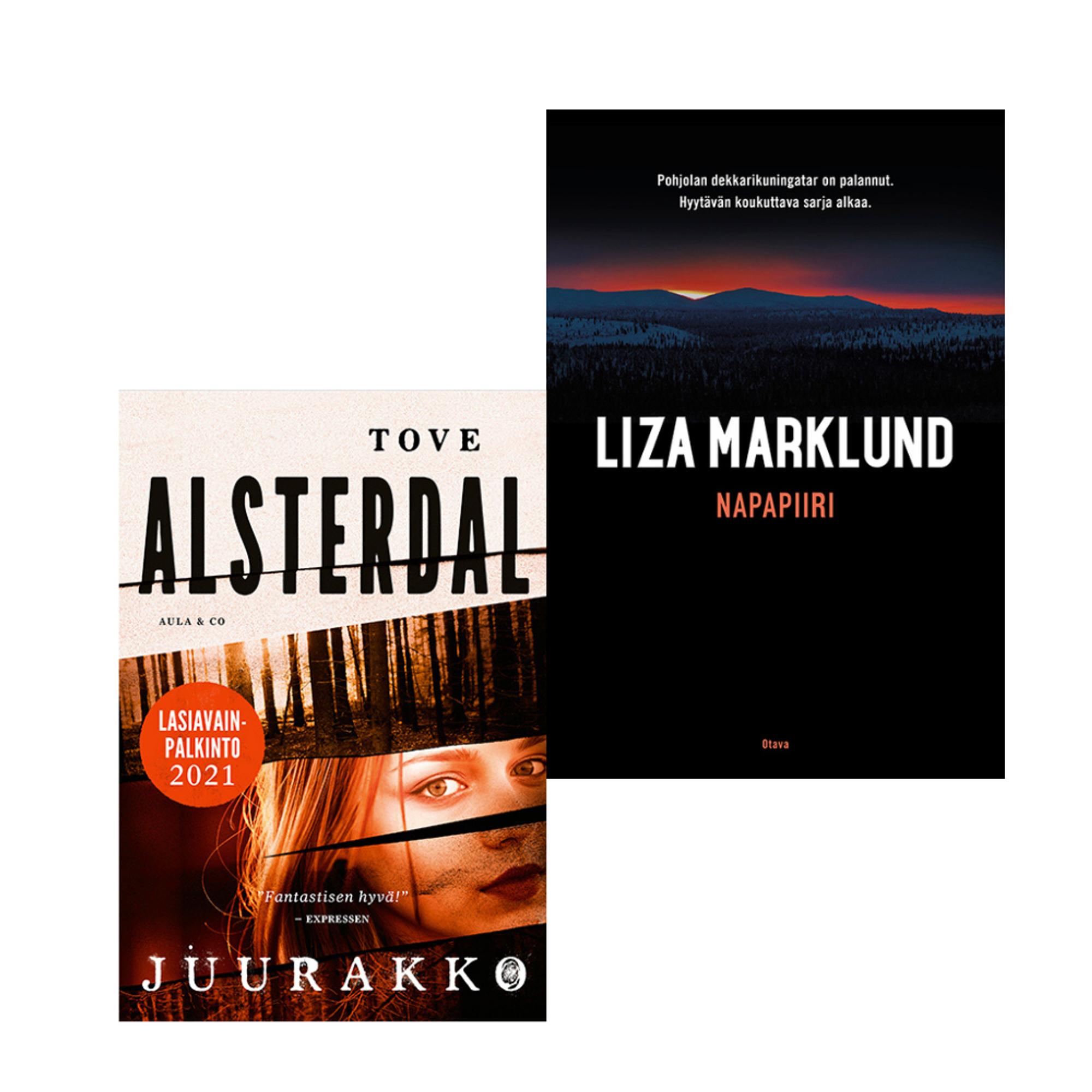 1. Juurakko, Tove Alsterdal 2. Napapiiri, Liza Marklund