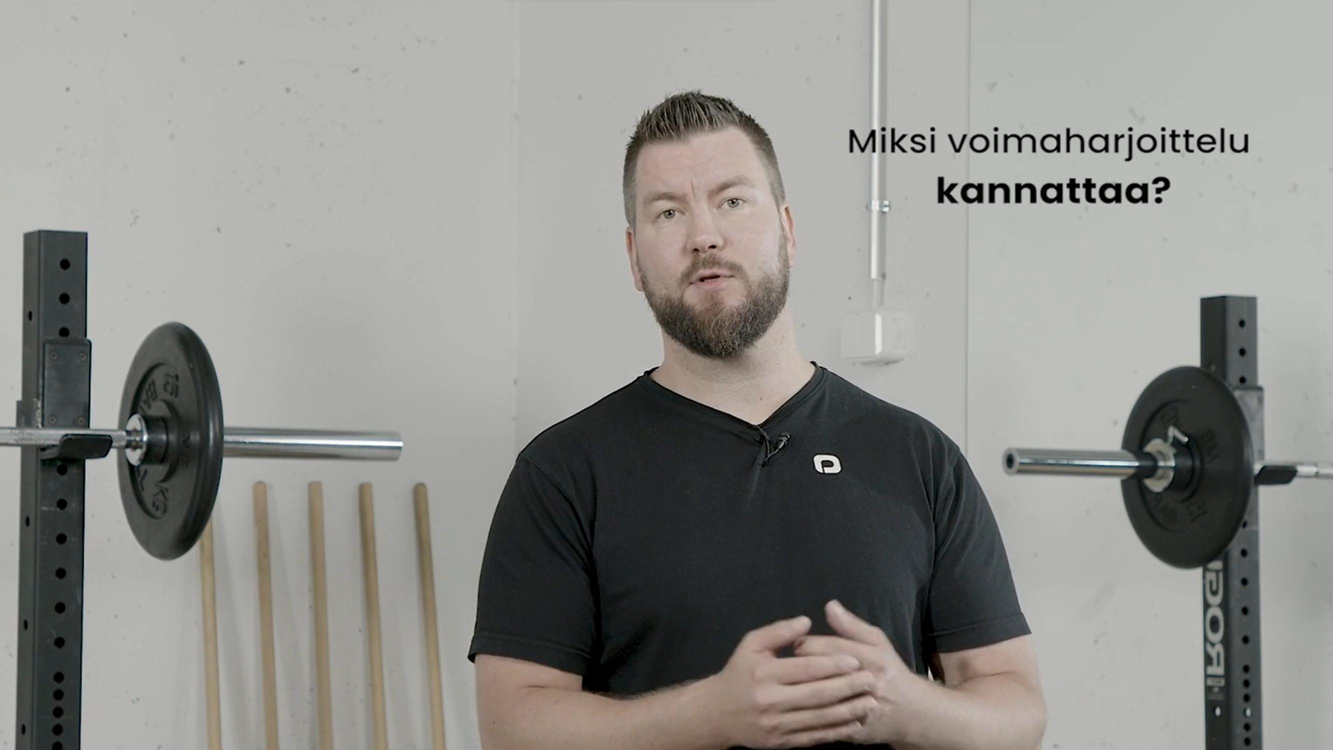Voimavalmentaja Joni Jaakkola neuvoo uudessa videosarjassa, miten aloitat voimaharjoittelun tehokkaasti - osa 1