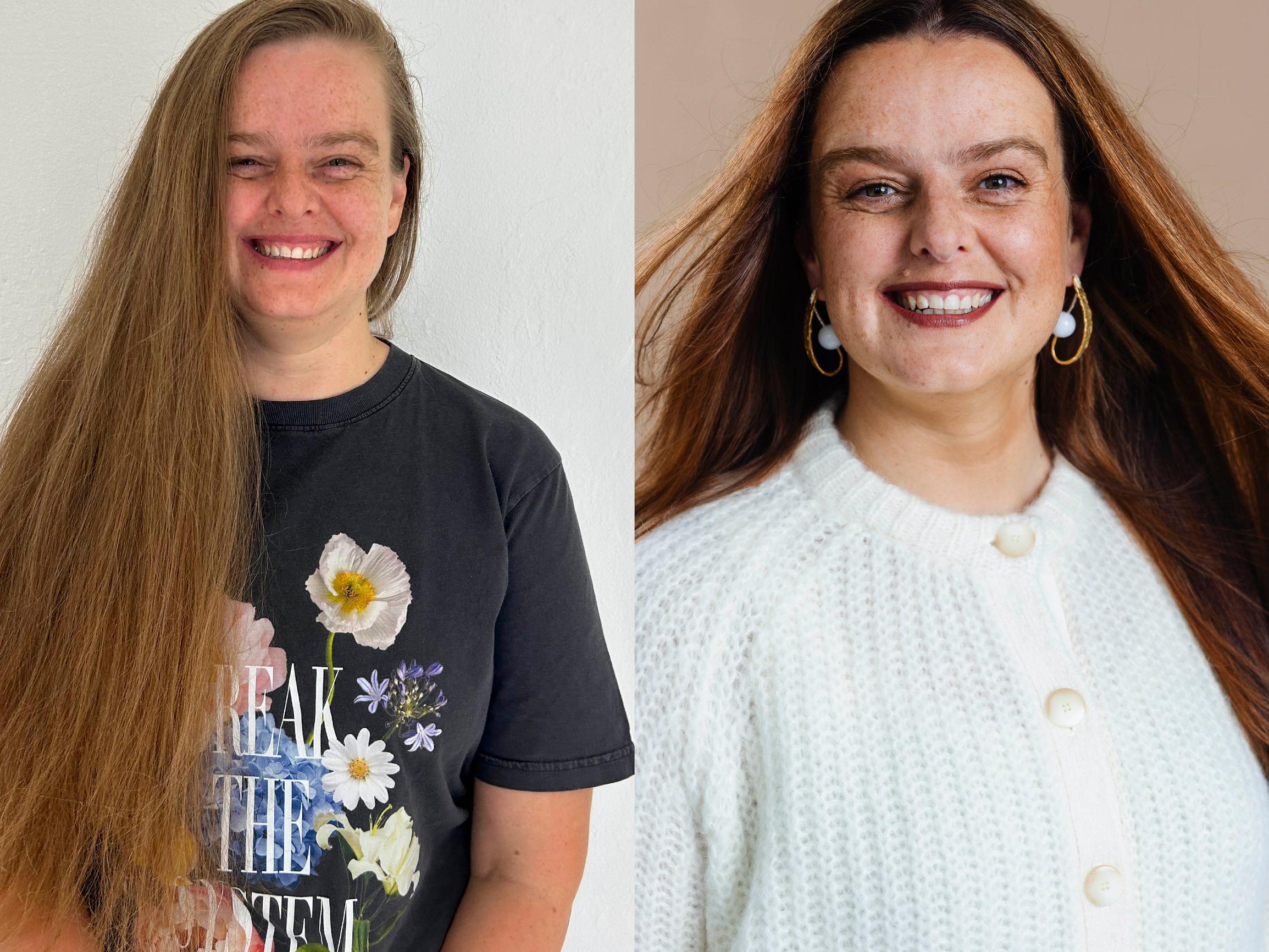 Sipuliina, 40, halusi muuttumisleikissä ratkaisun ”ongelmatukalleen” – tämä leikkaustapa helpottaa hiusten hallintaa