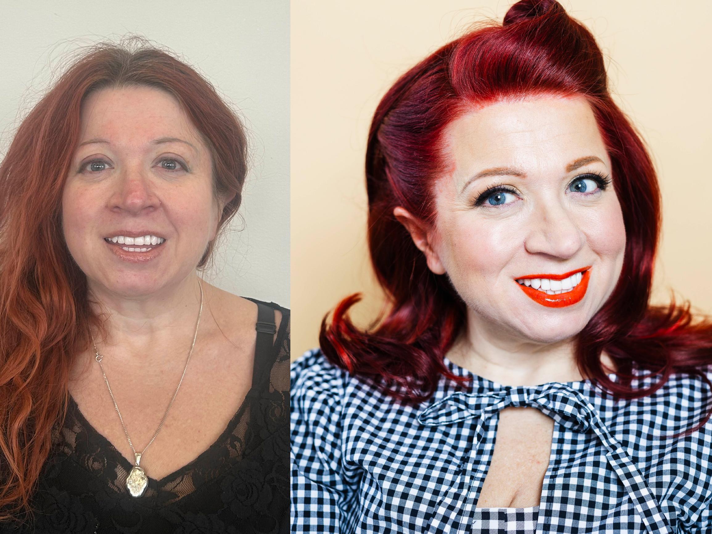 Annikan, 50, hiuksille tehtiin muuttumisleikissä täydellinen muutos – sai hyvän vinkin kotivärjäykseen