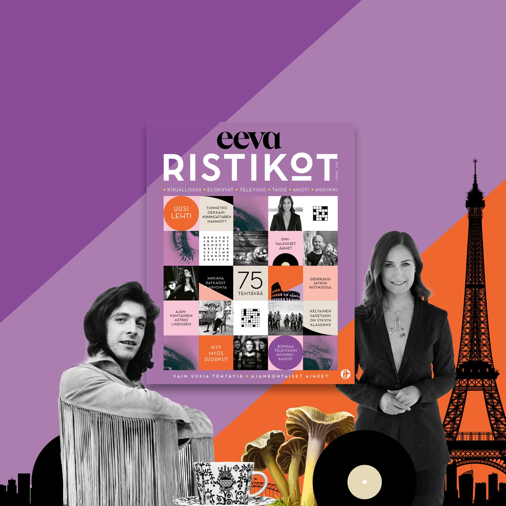 Eeva Ristikot on uudenlainen ristikkolehti – nyt se alkaa ilmestyä kerran kuukaudessa