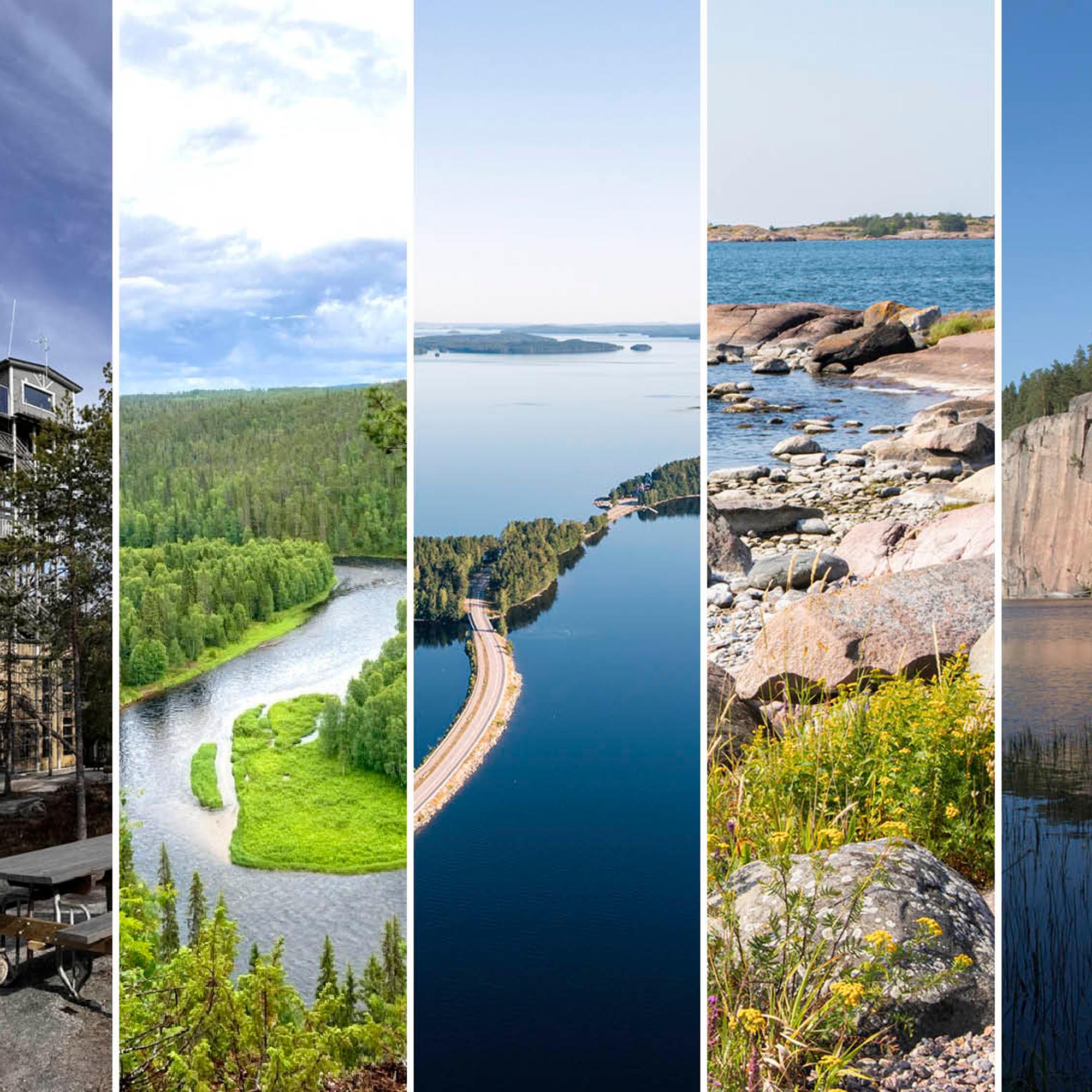 Pyöräilyä harjulla vai lintujen tarkkailua mäenlaelta? Toimitus valitsi Suomen kauneimmat luontokohteet, joissa liikkuminen on elämys