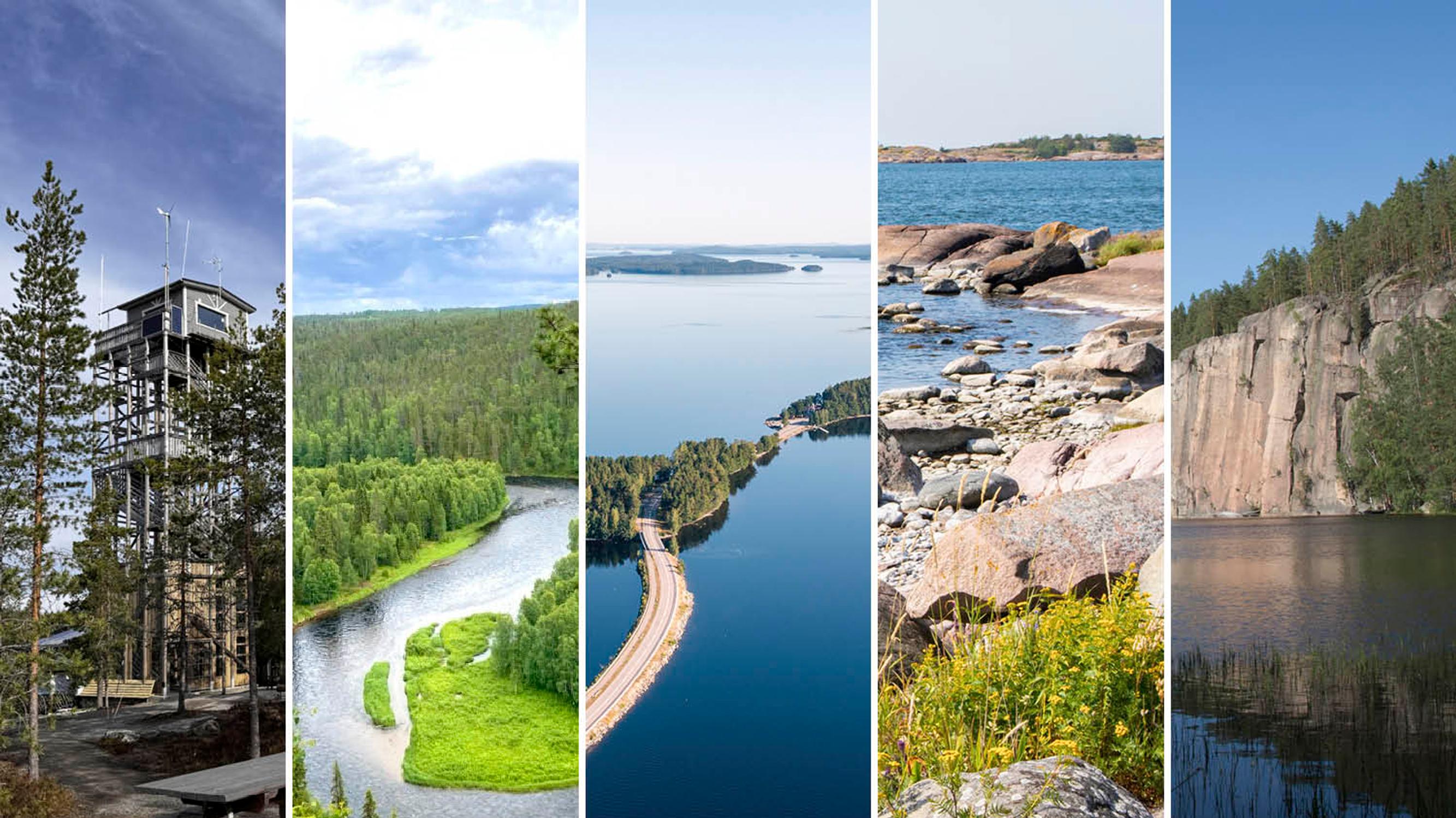 Pyöräilyä harjulla vai lintujen tarkkailua mäenlaelta? Toimitus valitsi Suomen kauneimmat luontokohteet, joissa liikkuminen on elämys