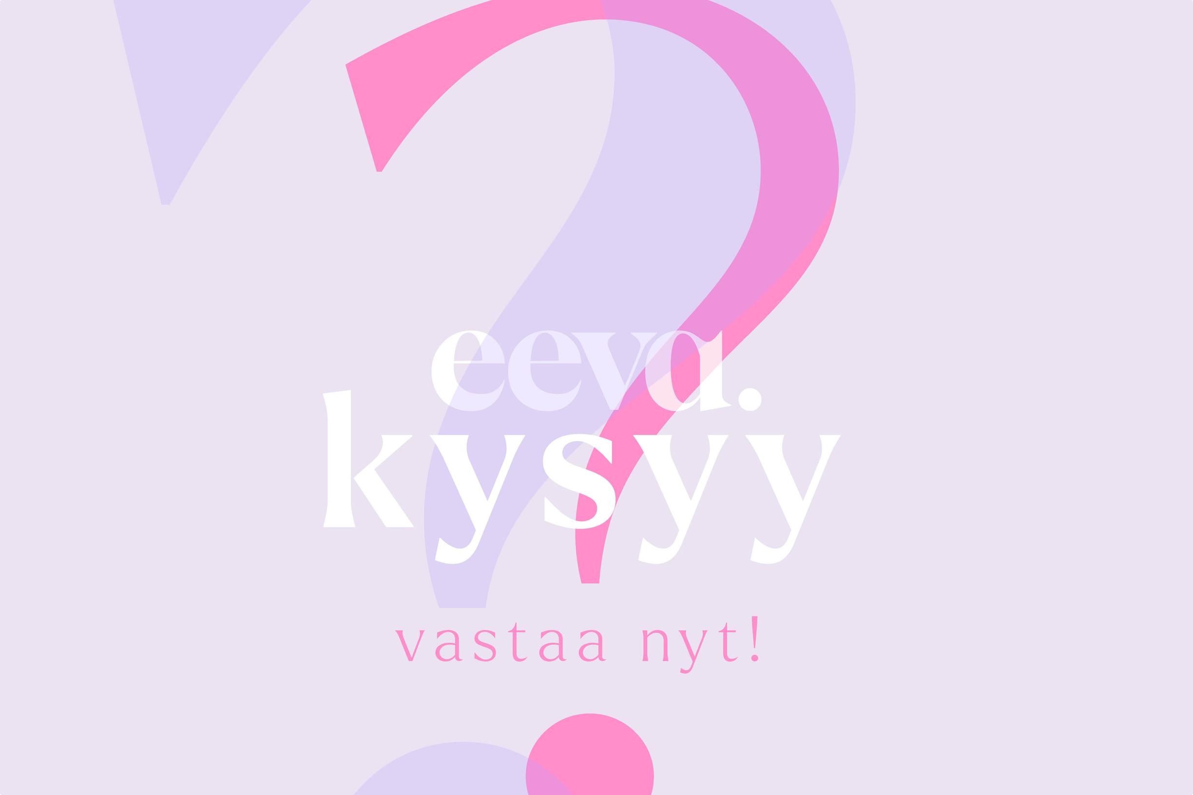 Mitä haluat tietää rahasta, terapiasta tai yksinäisyydestä? Vastaa kyselyyn, me selvitämme kysymykseesi vastauksen! 