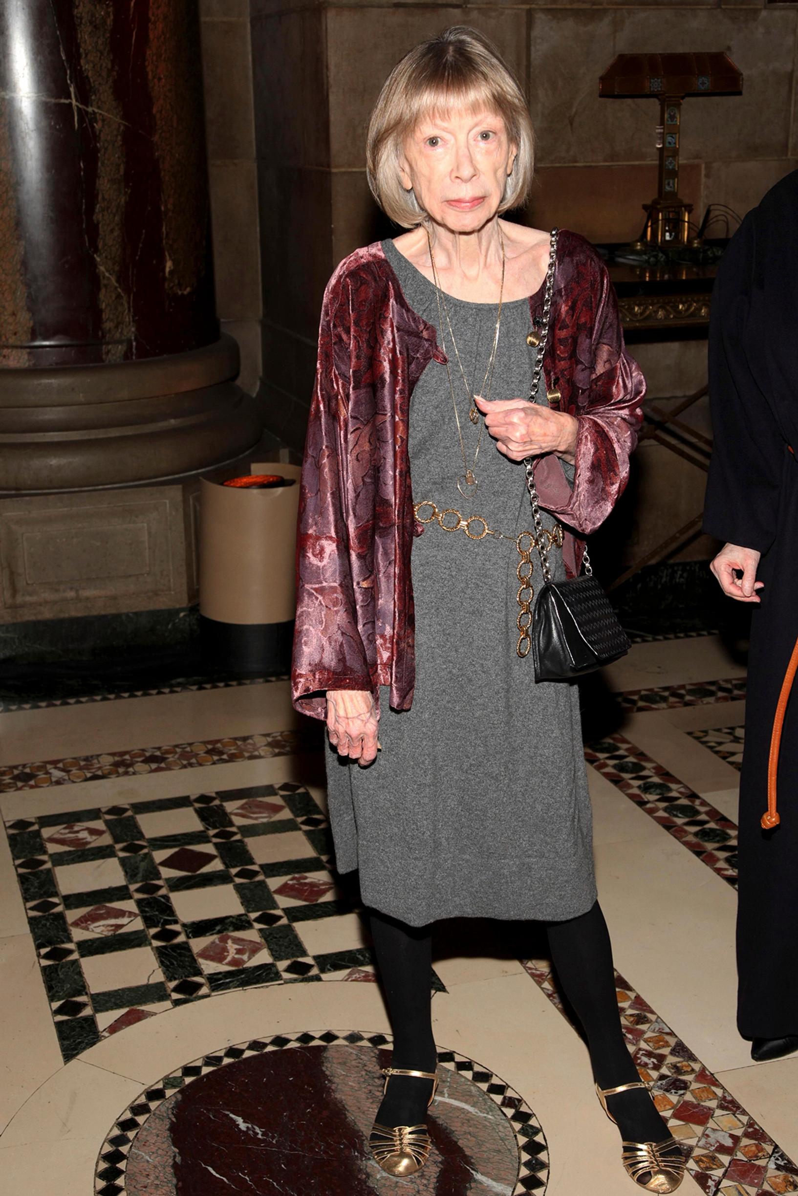 Joan Didion oli 74-vuotiaana monen kirjailijajuhlan kysytty vieras.