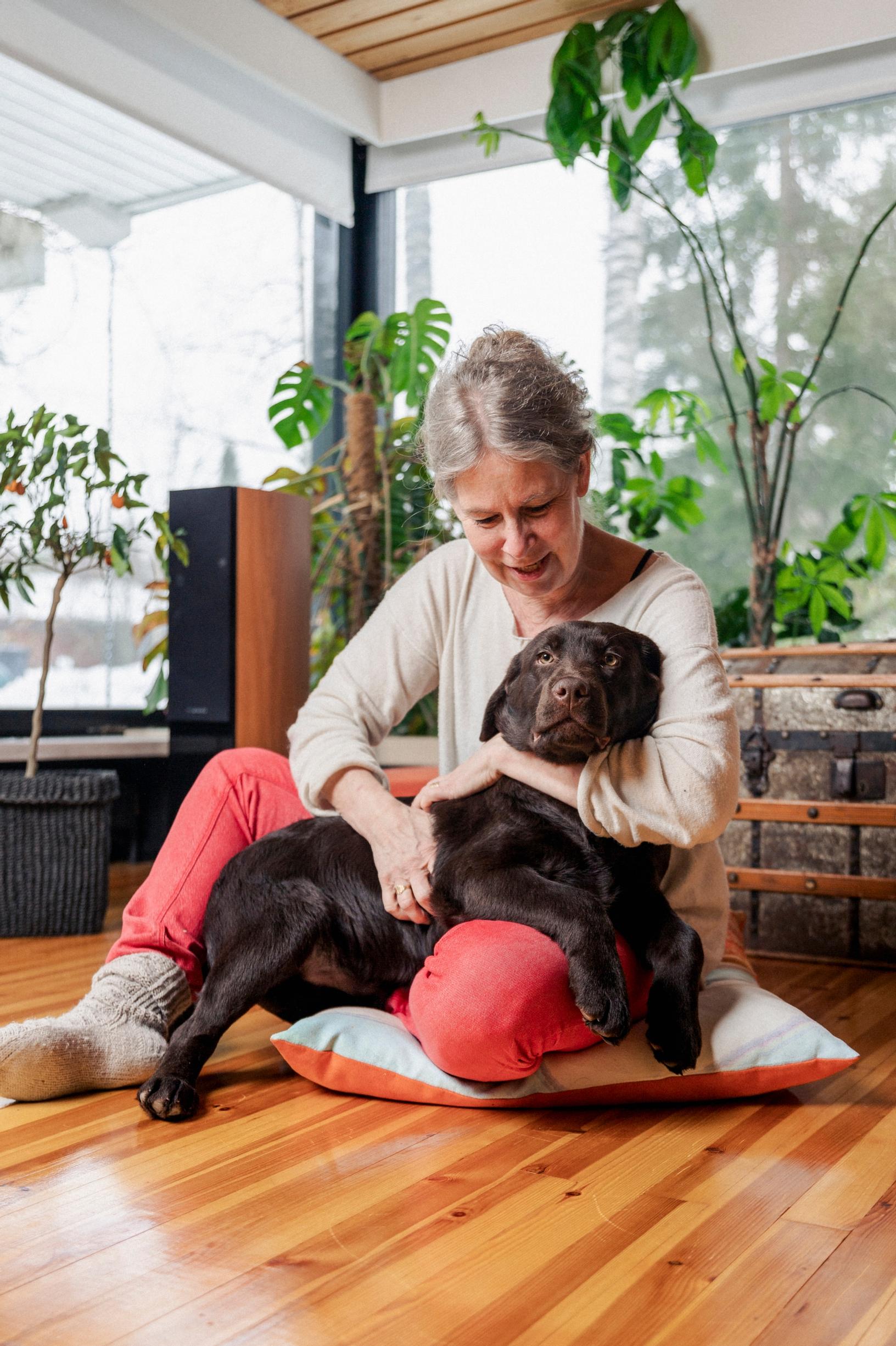 Hanna Nohynekin labradorinnoutaja Onni on osoittautunut nimensä mukaiseksi perheenjäseneksi.