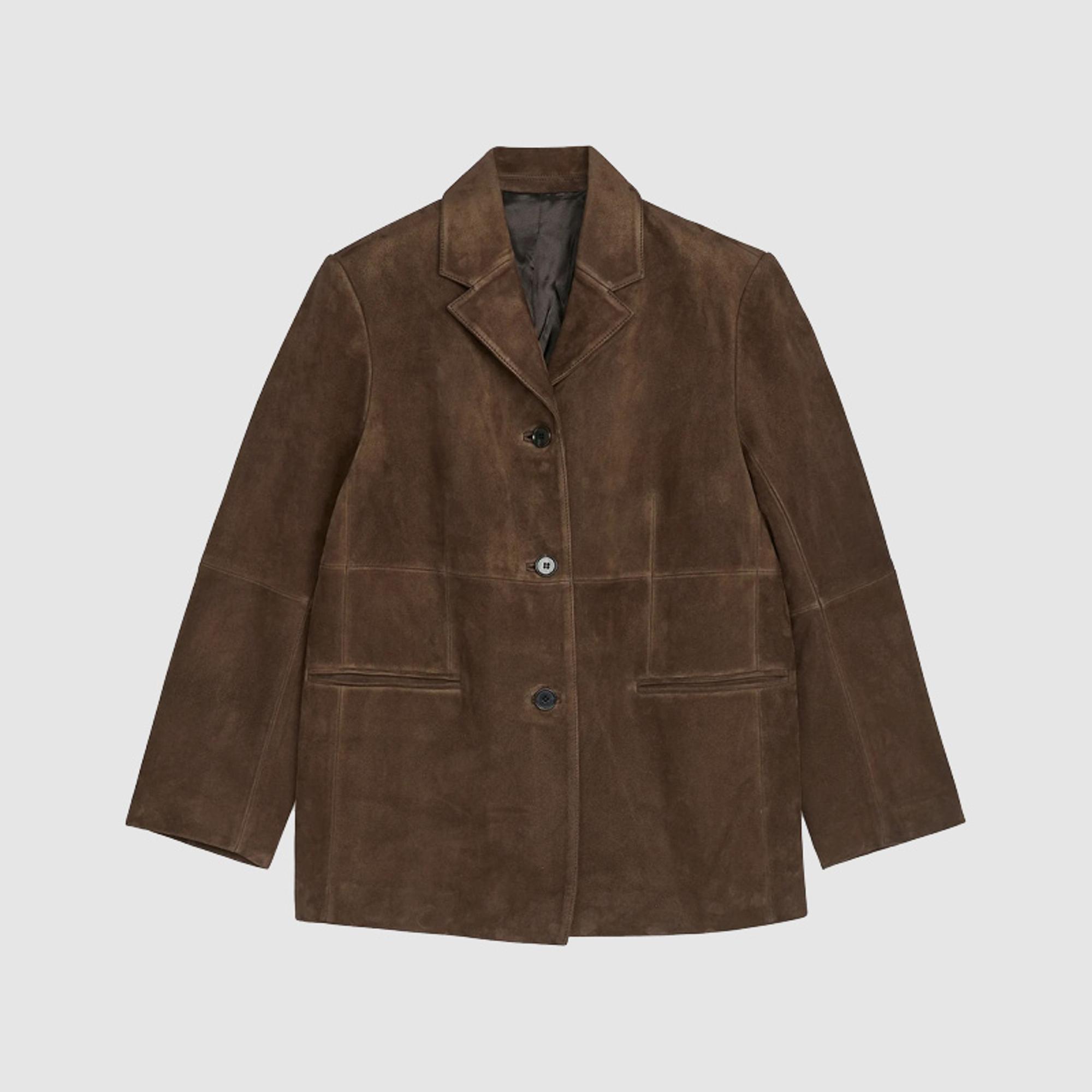 Relaxed Suede Blazer takki 489 e, Arket.