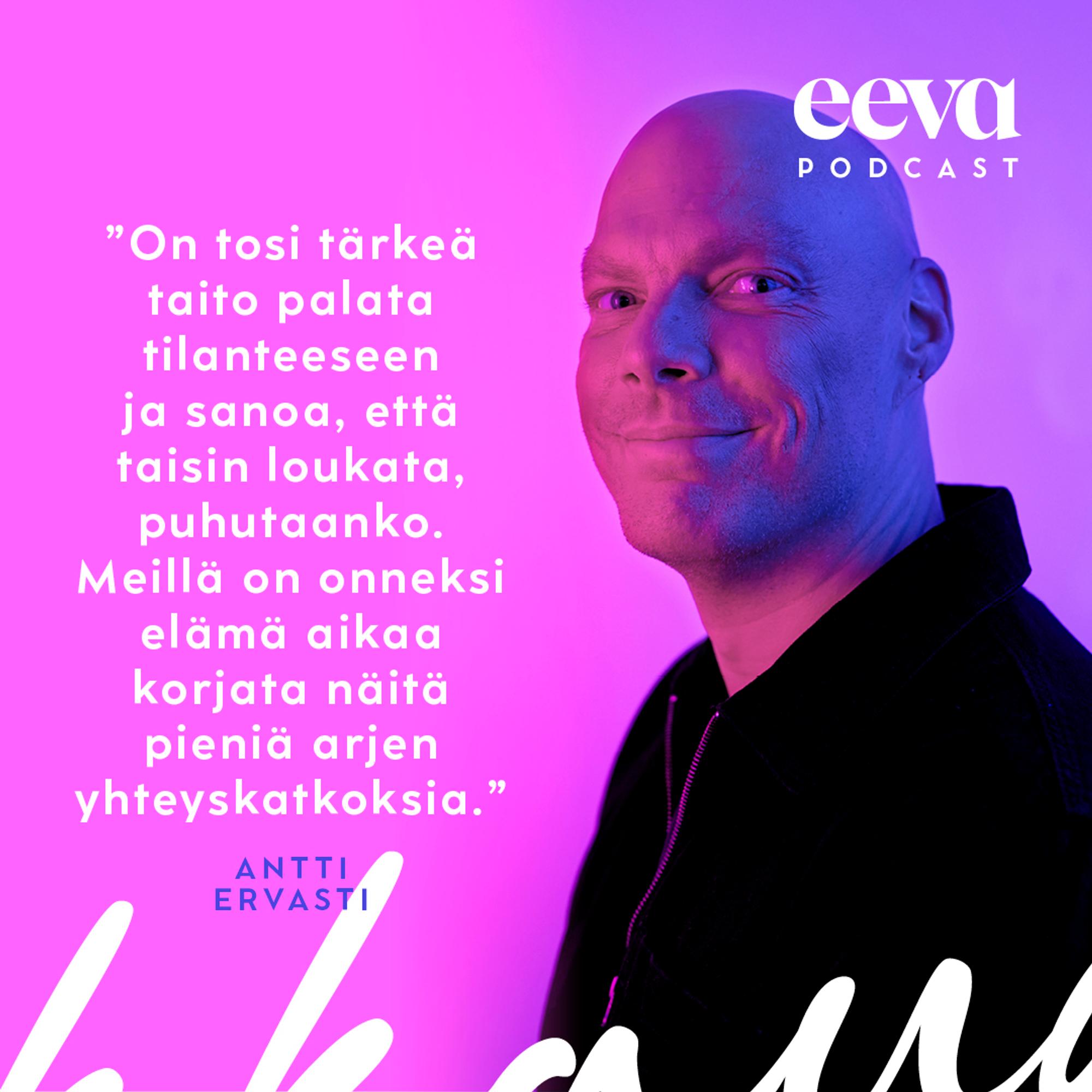 Rumat sanat parisuhteessa Rakkaudella me -podcast Antti Ervasti