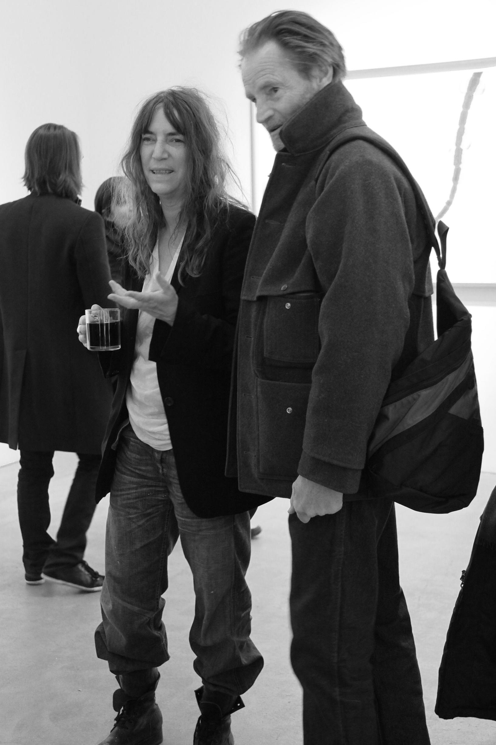 Käsikirjoittaja, näyttelijä Sam Shepard oli Pattin nuoruudenrakastettu. Rakkaus muuttui ystävyydeksi. Heidät nähtiin yhdessä gallerian avajaisissa 2010.