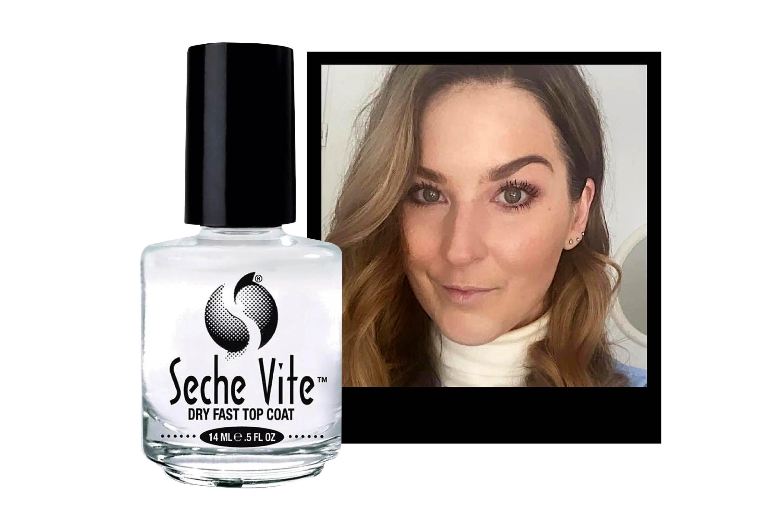 Meikkaaja Satu Arvo ja Seche Vite Dry Fast Top Coat