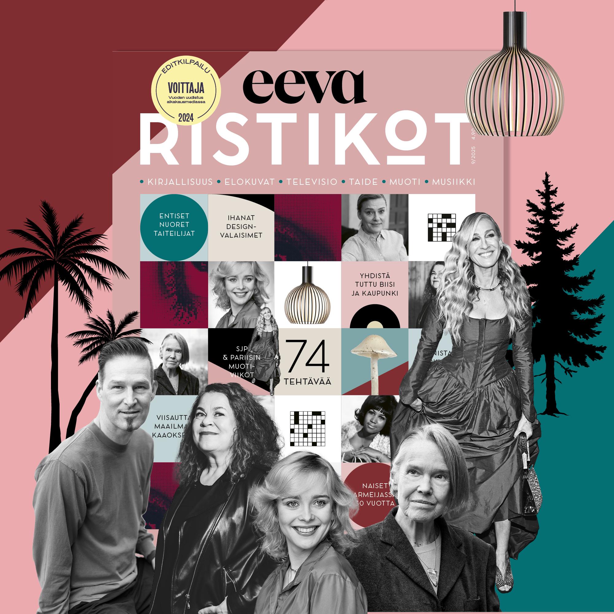 Lähetä Eeva Ristikot -lehden palkintoristikon vastaukset täältä ja voita