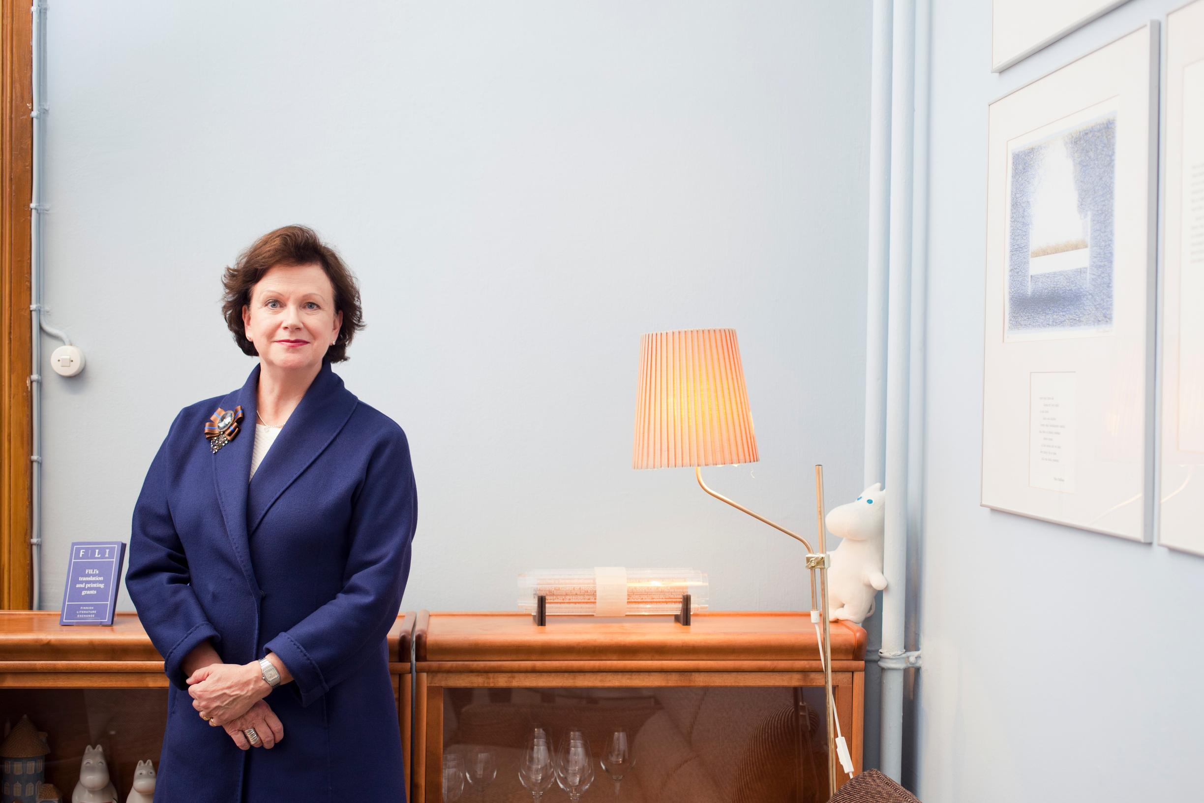 Leena Majander työssään vuonna 2015.