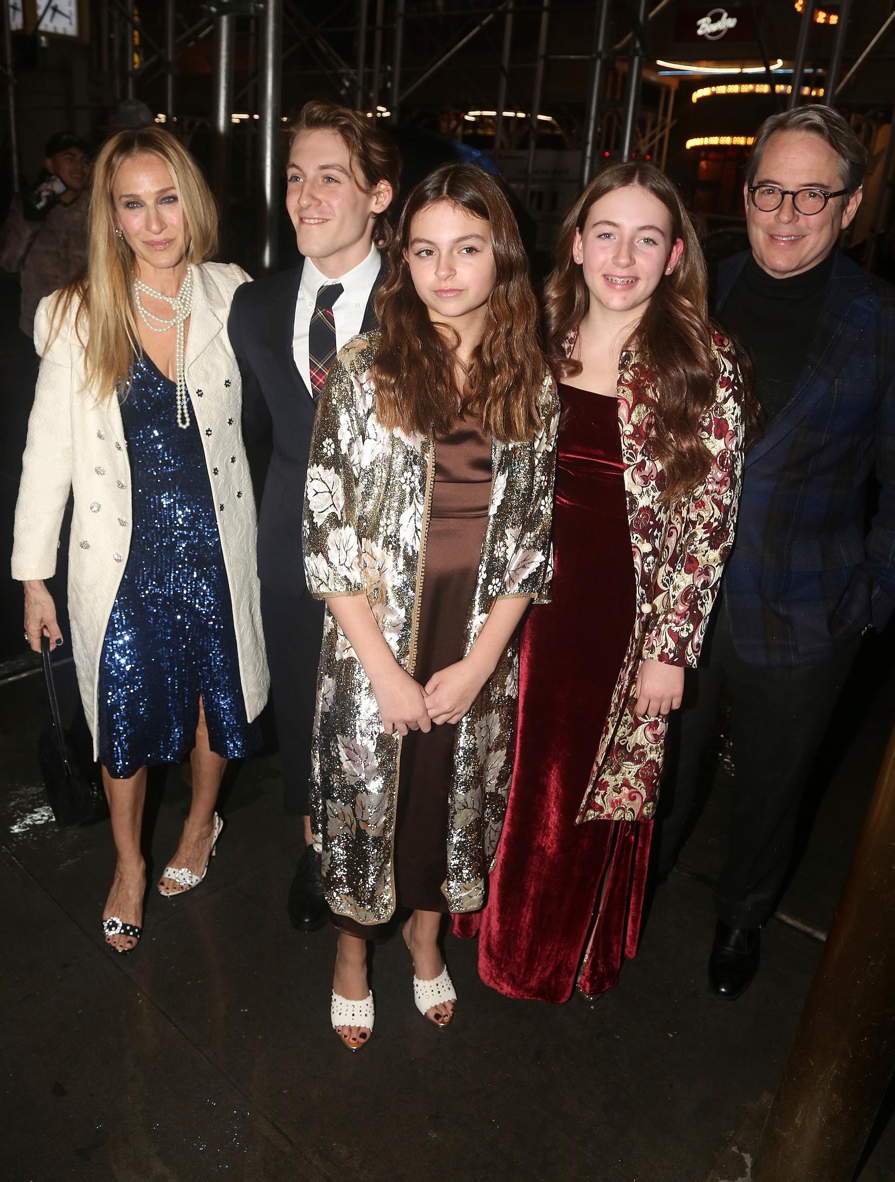 Sarah Jessican perheeseen kuuluvat esikoispoika James, kaksoset Tabitha ja Marion sekä aviopuoliso Matthew Broderick.
