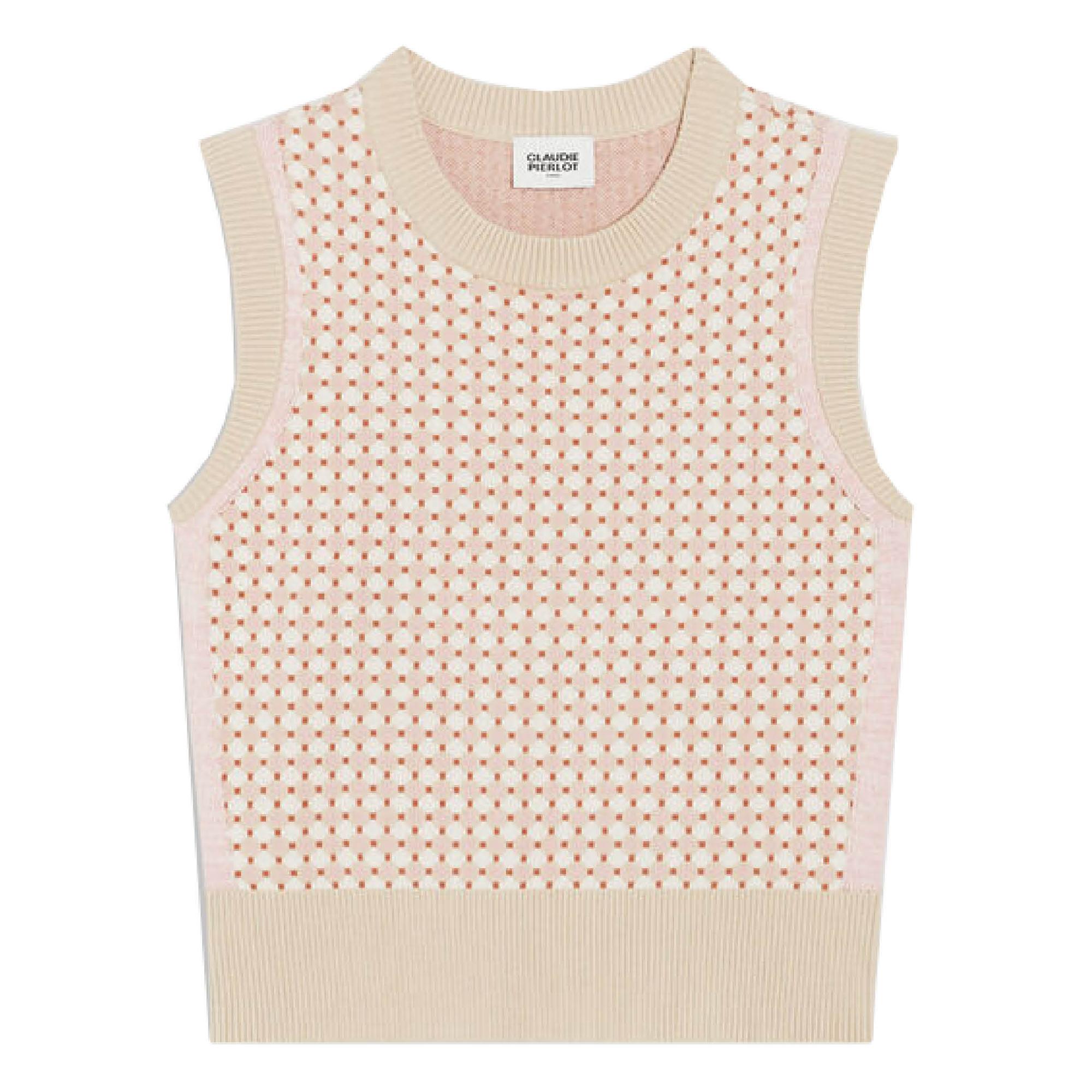 Sleeveless patterned jumper -liivi 265, Claudie Pierlot.