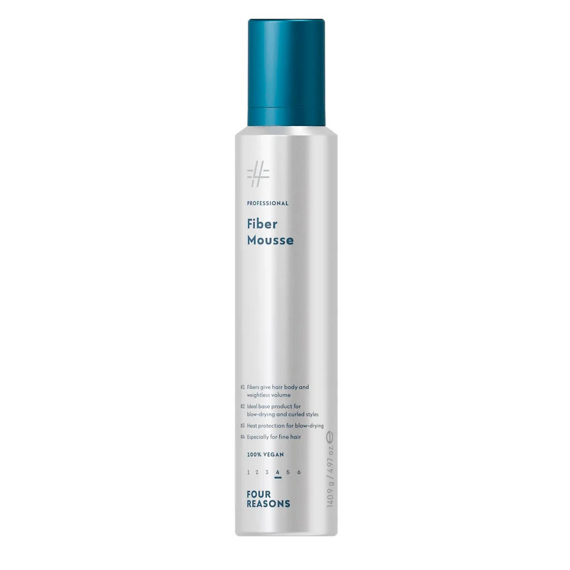 Four Reasons Professional Fiber Mousse -kuituvaahto tuo joustavaa rakennetta kiharoille. 21 e.