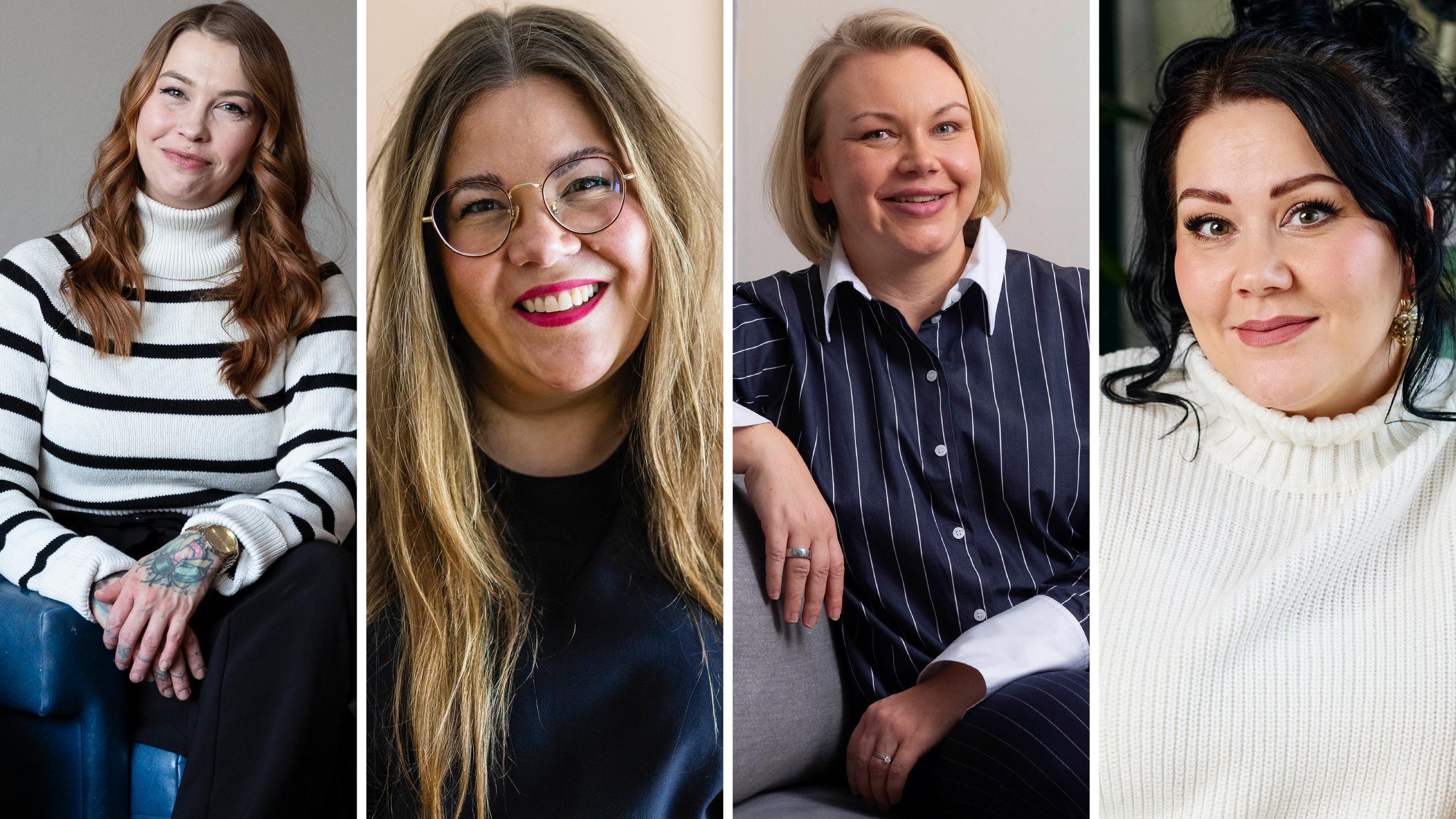 Nämä 4 naista ovat mukana Trendin mentorointiohjelmassa! Niina haluaa työn somesta, Tekla perustaa yrityksen, Tiia saada lisää töitä ja Niina löytää intohimon työttömyyden jälkeen