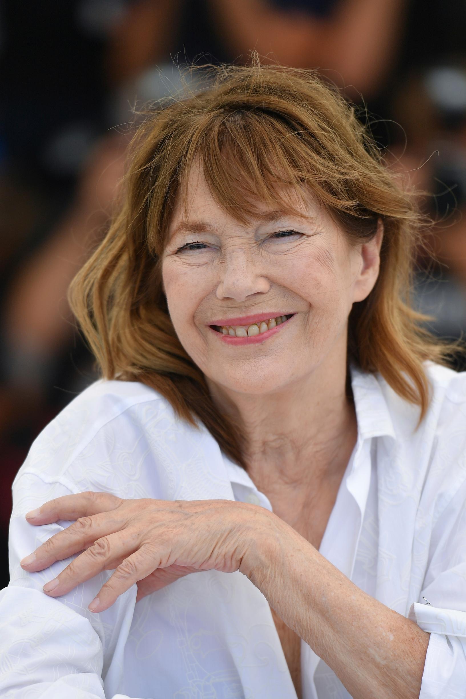 Jane Birkin vieraili Cannesin filmifestivaaleilla heinäkuussa 2021.