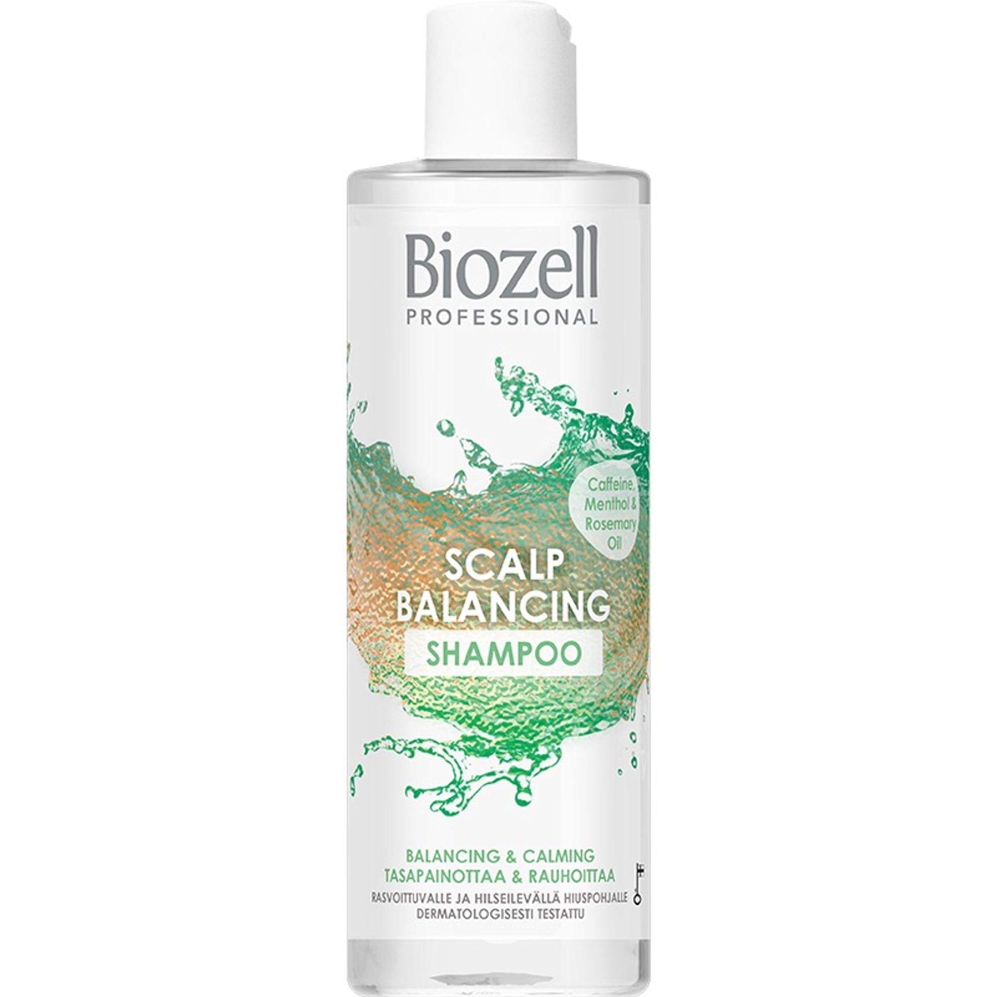 Scalp Balancing -tasapainottava sampoo 9 e, Biozell.