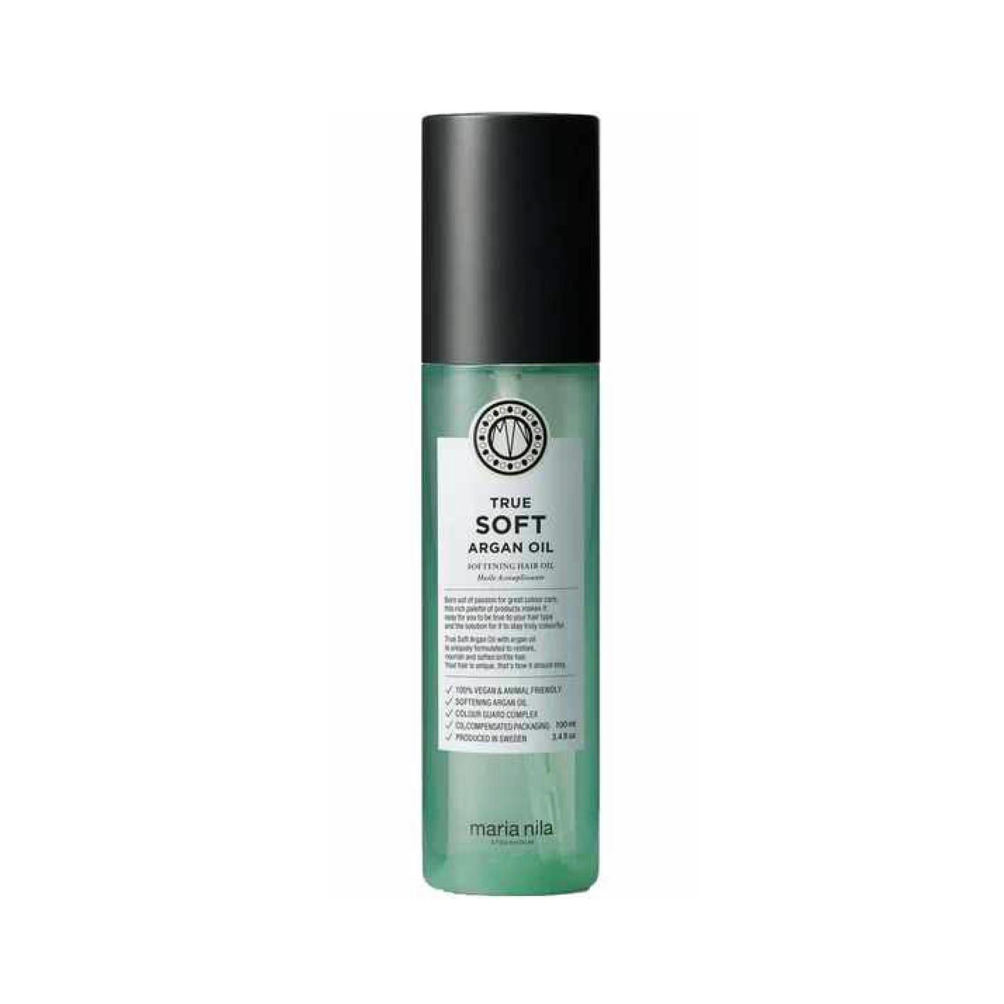 True Soft -arganöljy hiuksille 35 e/100 ml, Maria Nila.