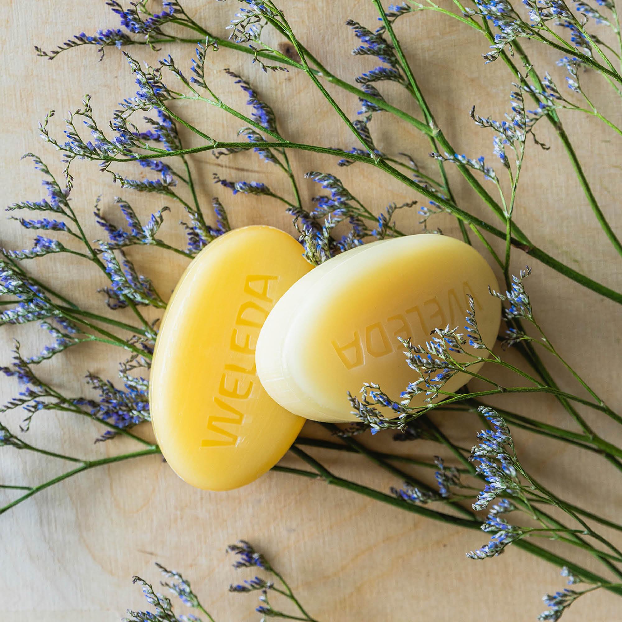 Weleda Shower Bar Lavender + Vetiver ja Ginger + Petitgrain