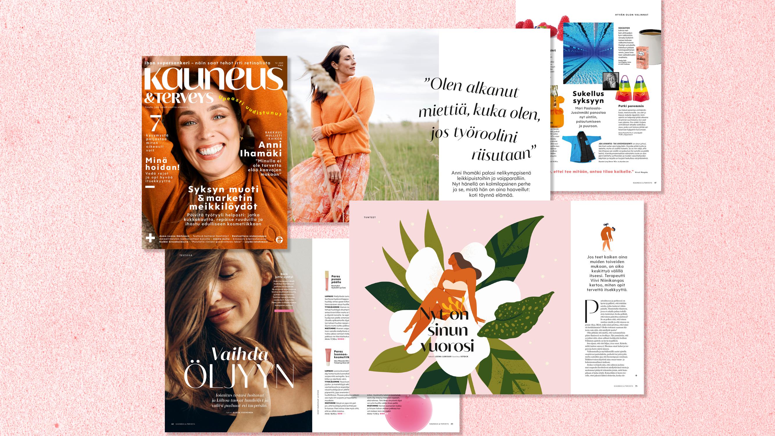 Kauneus ja Terveys uudistui - lehti on nyt entistä raikkaampi, palvelevampi ja koskettavampi