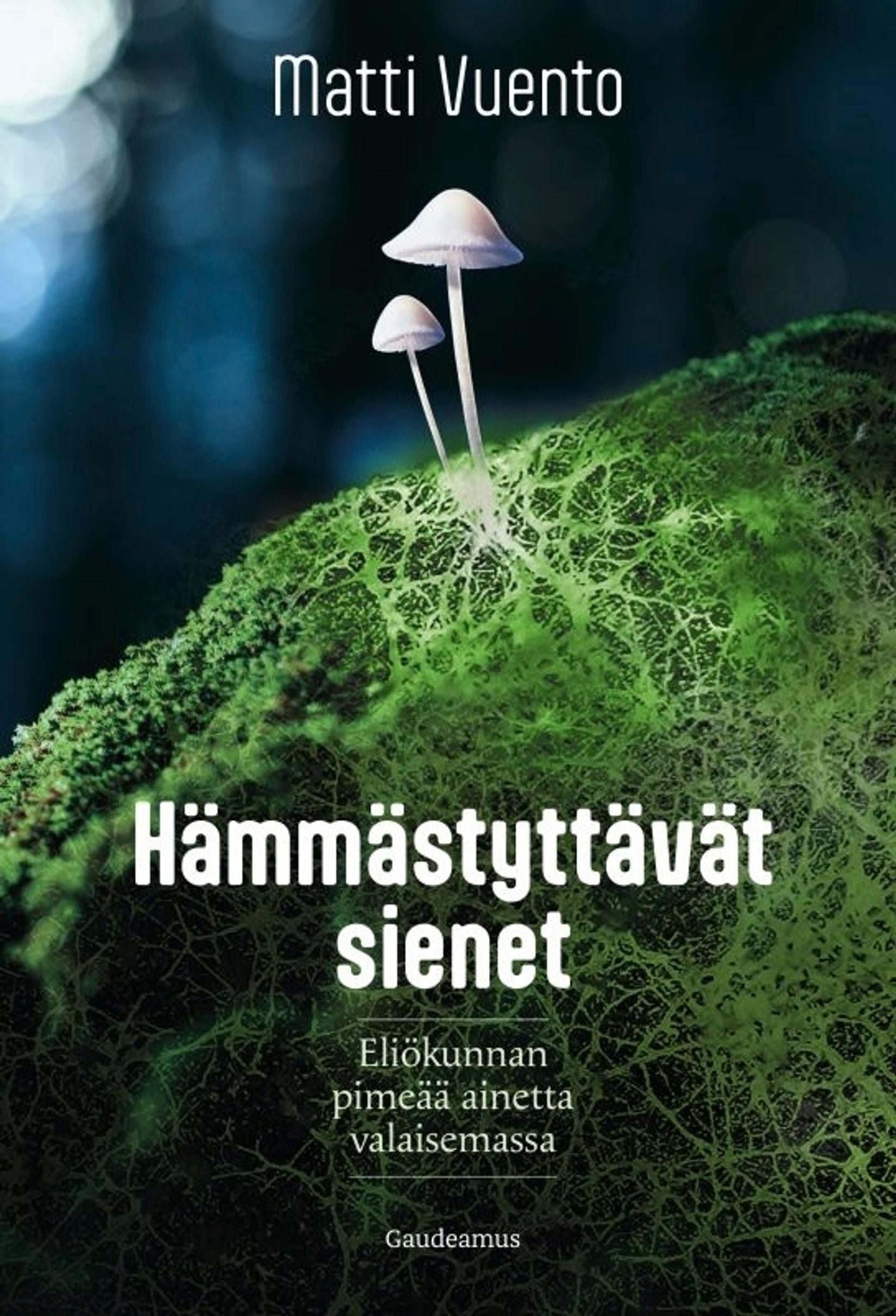 Kirjan kansi, jossa sieniä