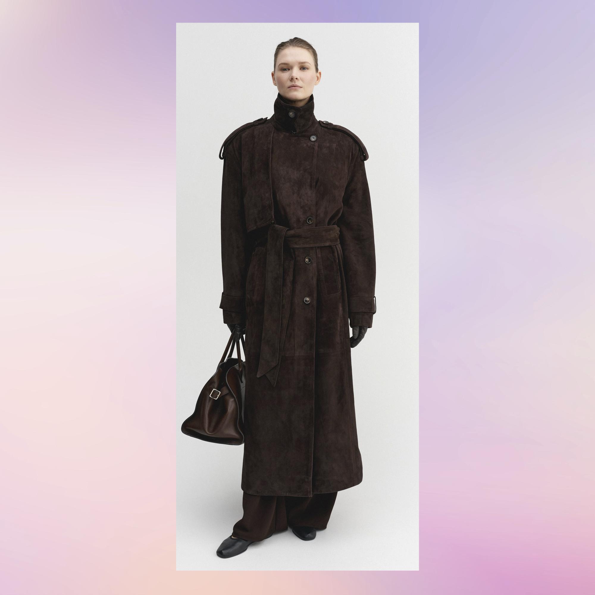 Sienna Suede Coat -nahkatakki 1600 e, Almada Label.